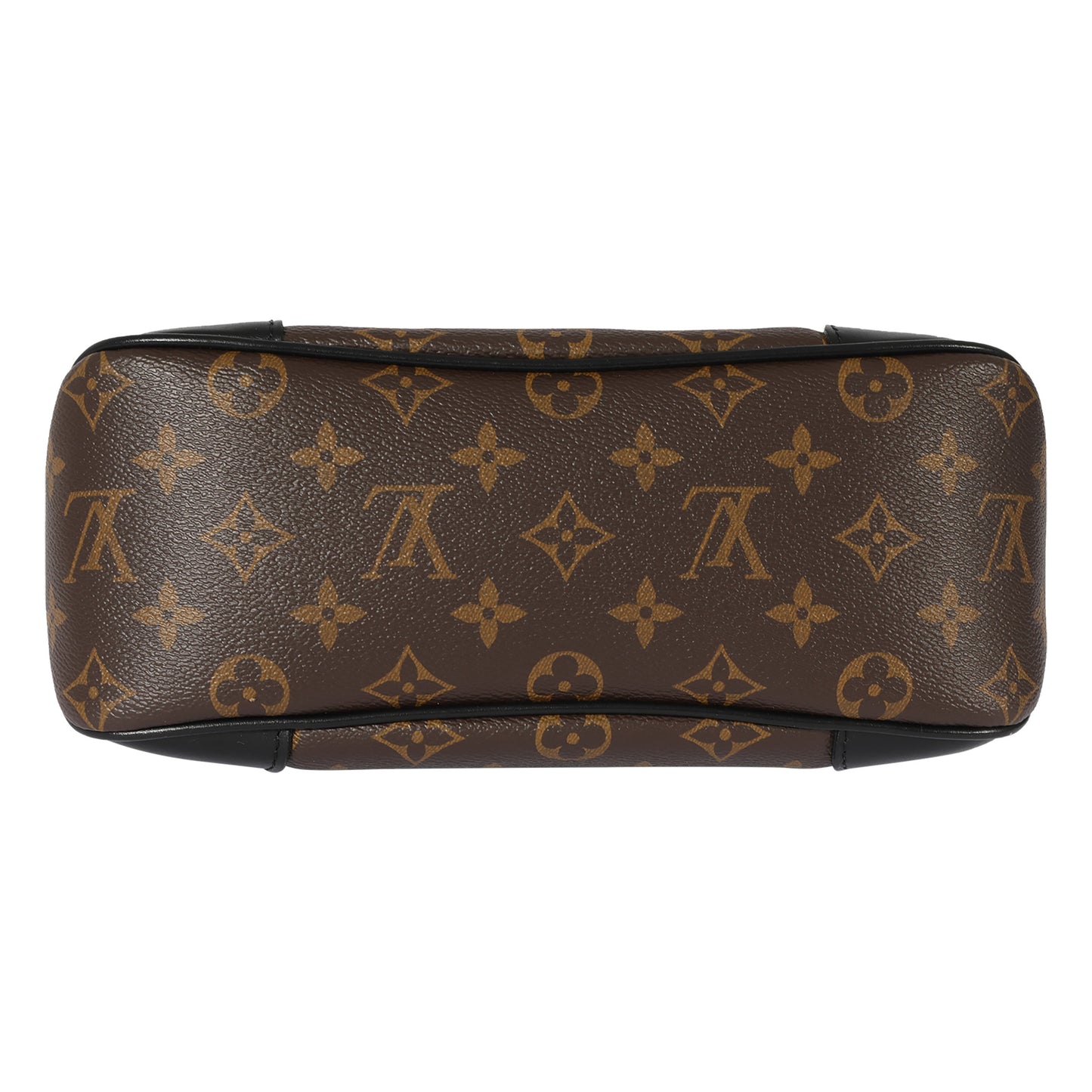 Louis Vuitton Louis Vuitton Black Leather & Monogram Canvas Boulogne NM