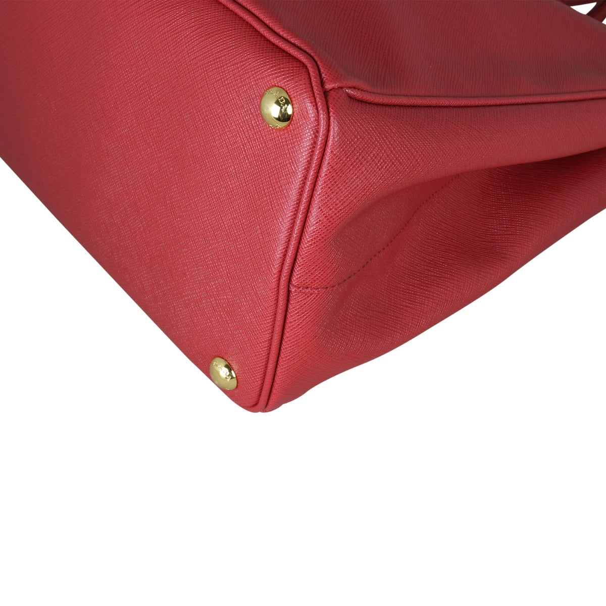 Prada Saffiano Lux Galleria Double Zip Tote Large