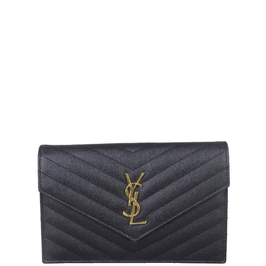 Saint Laurent Cassandre Envelope Chain Wallet