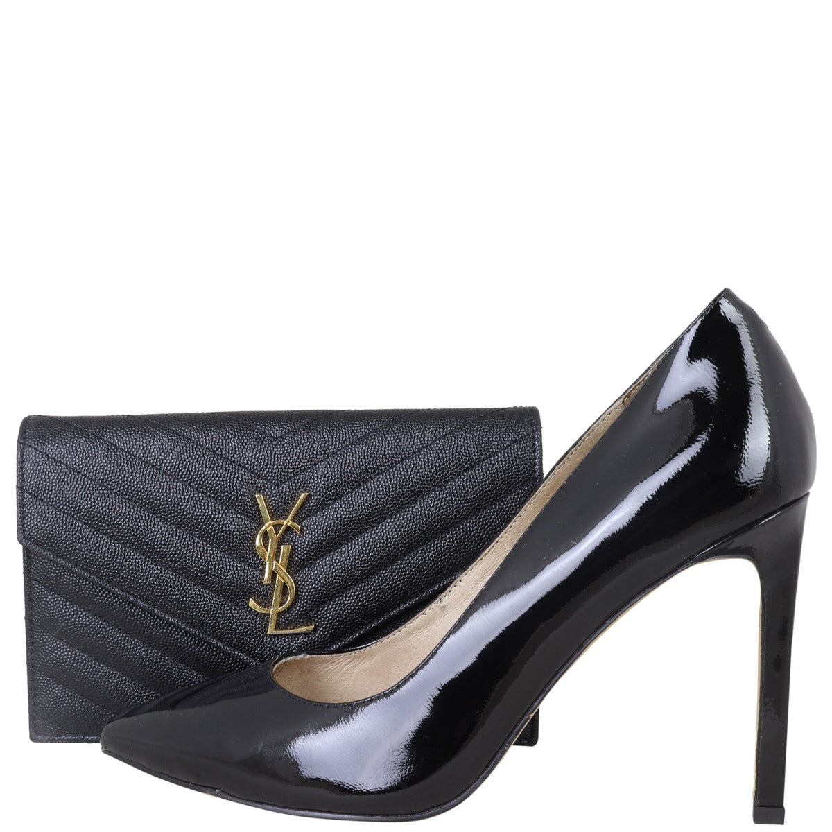 Saint Laurent Cassandre Envelope Chain Wallet