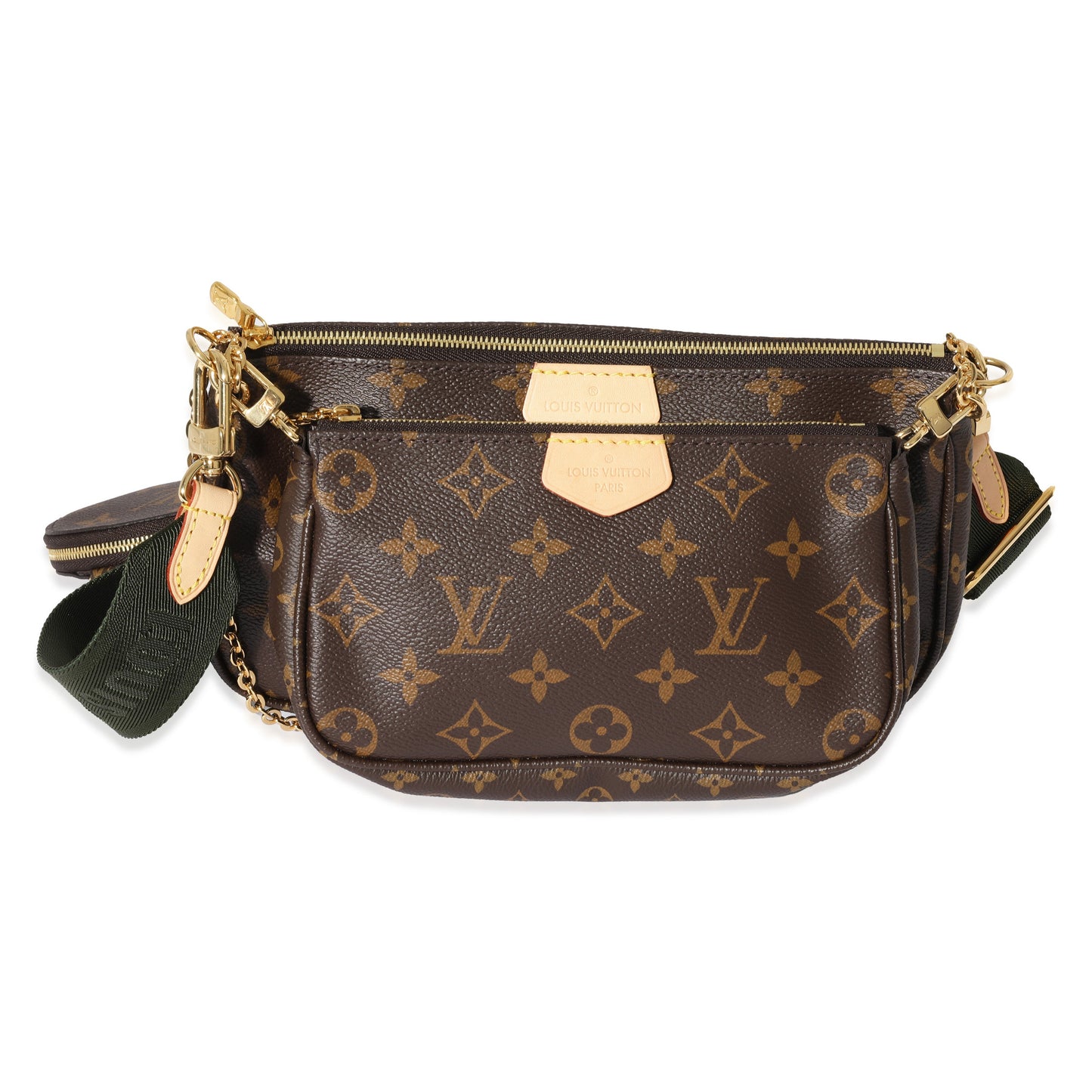 Louis Vuitton Louis Vuitton Monogram Canvas Khaki Multi Pochette Accessoires