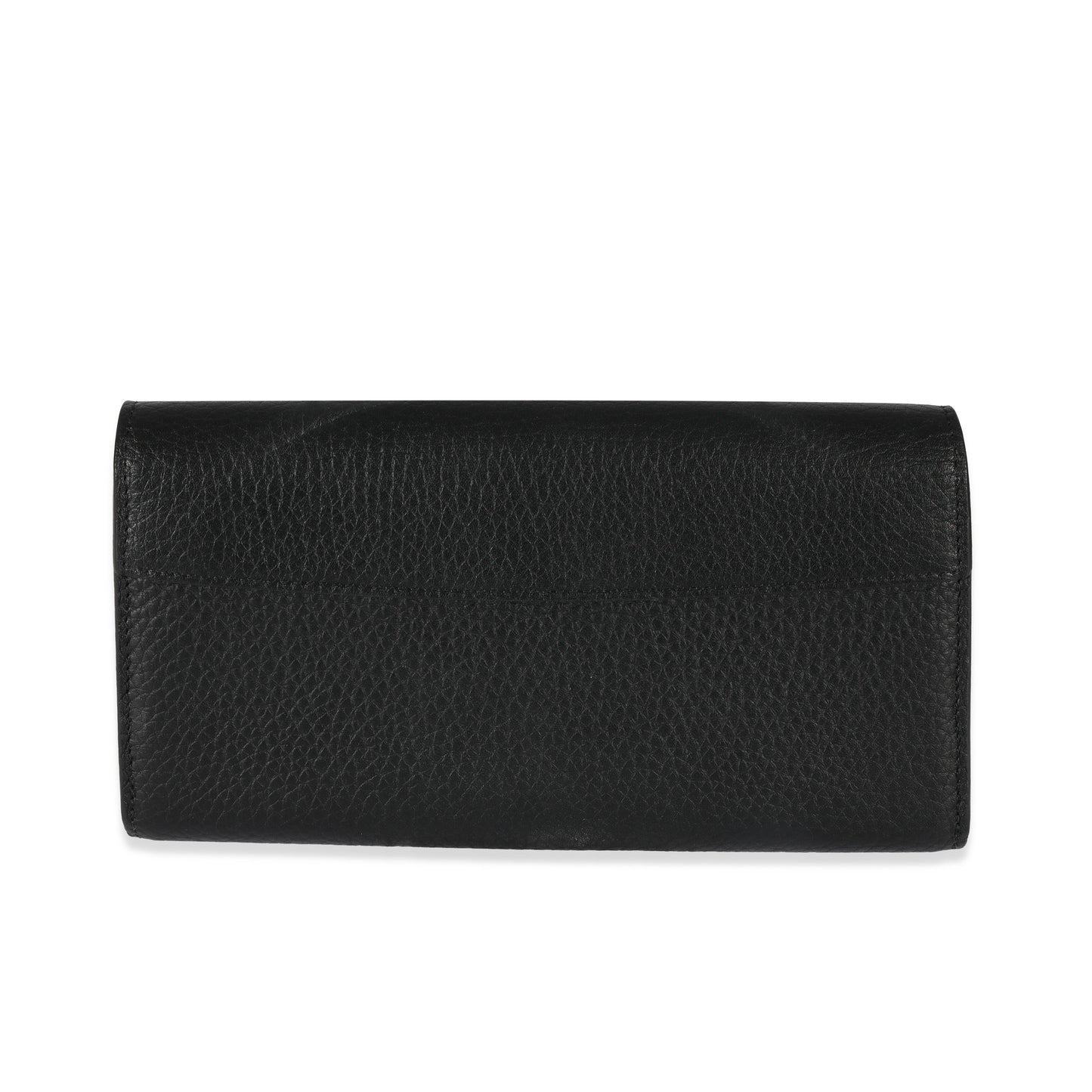 Louis Vuitton Louis Vuitton Black Leather Capucines Wallet