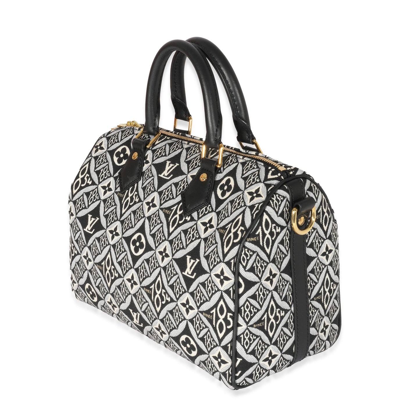 Louis Vuitton Louis Vuitton Grey Jacquard Since 1854 Speedy Bandouliere 25