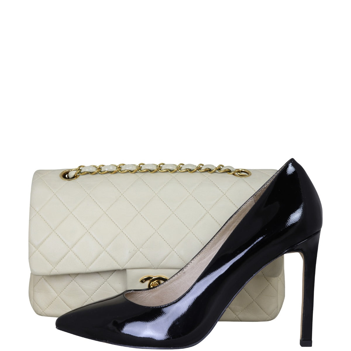 Chanel Classic Double Flap Medium | Cream Vintage