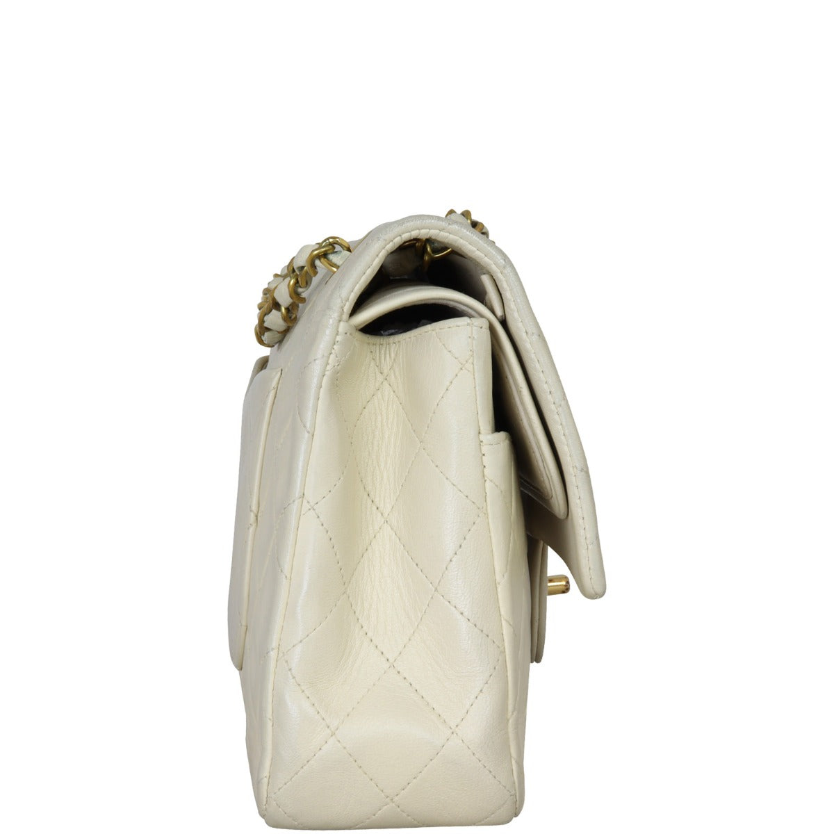 Chanel Classic Double Flap Medium | Cream Vintage