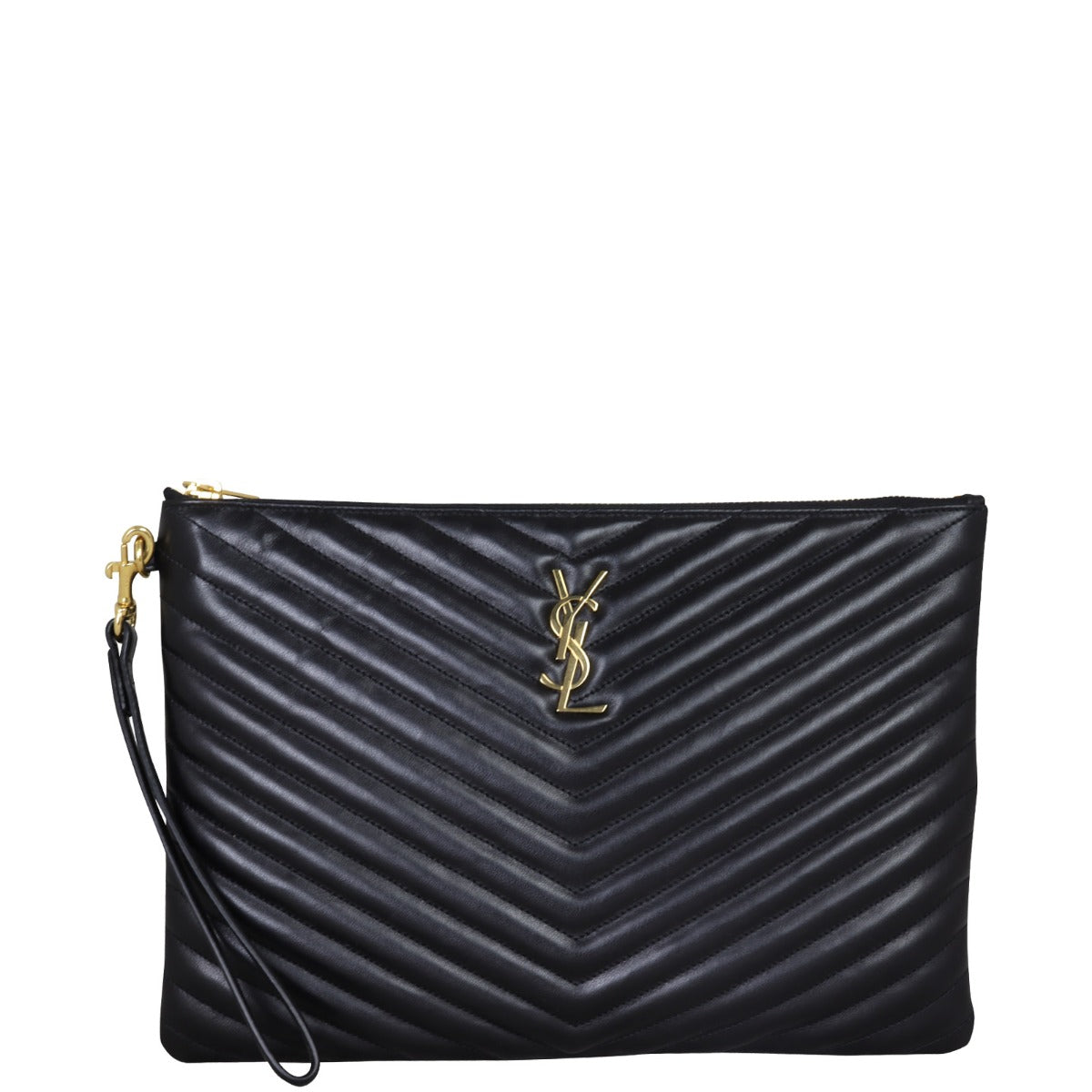 Saint Laurent Cassandre Monogram Matelasse Tablet Pouch