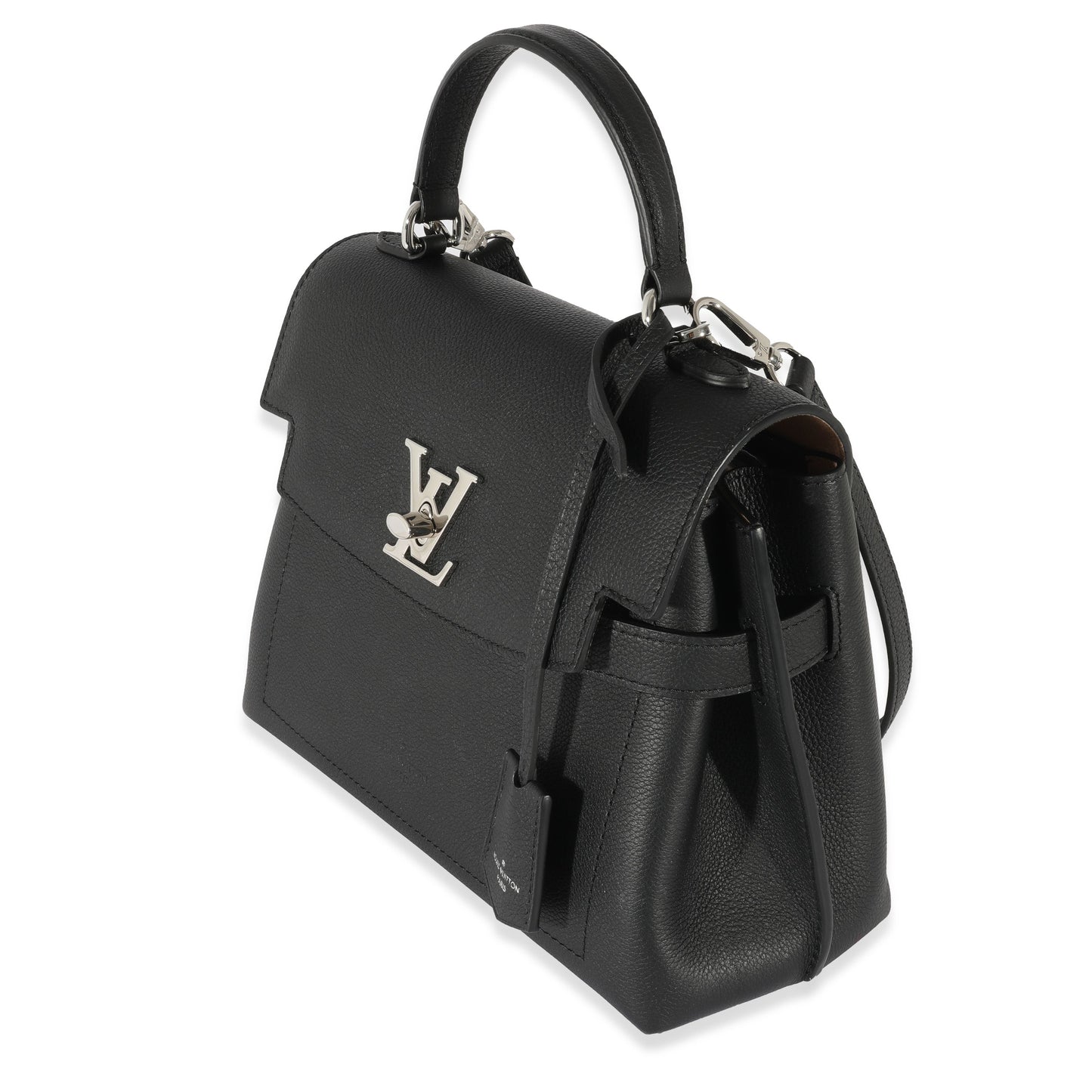 Louis Vuitton Louis Vuitton Black Leather LockMe Ever BB