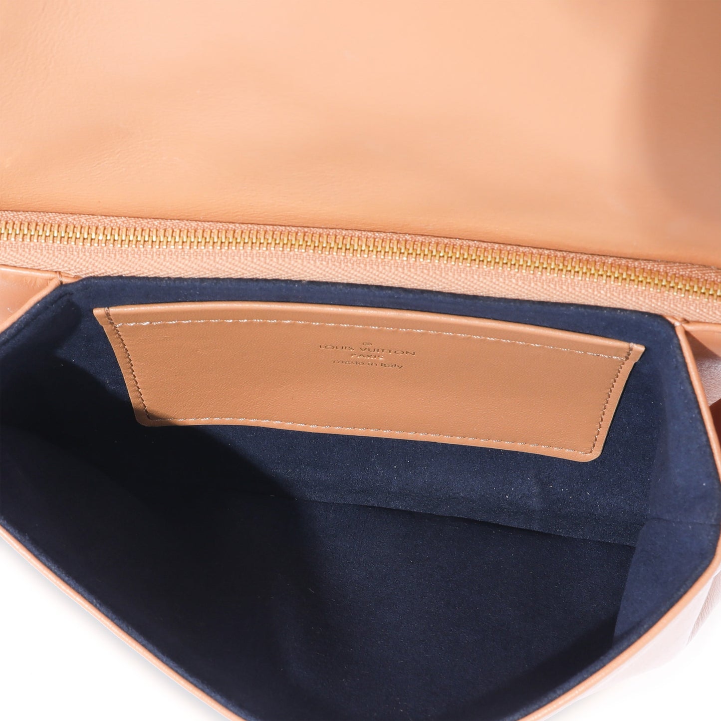 Louis Vuitton Louis Vuitton Camel Lambskin Pochette Coussin