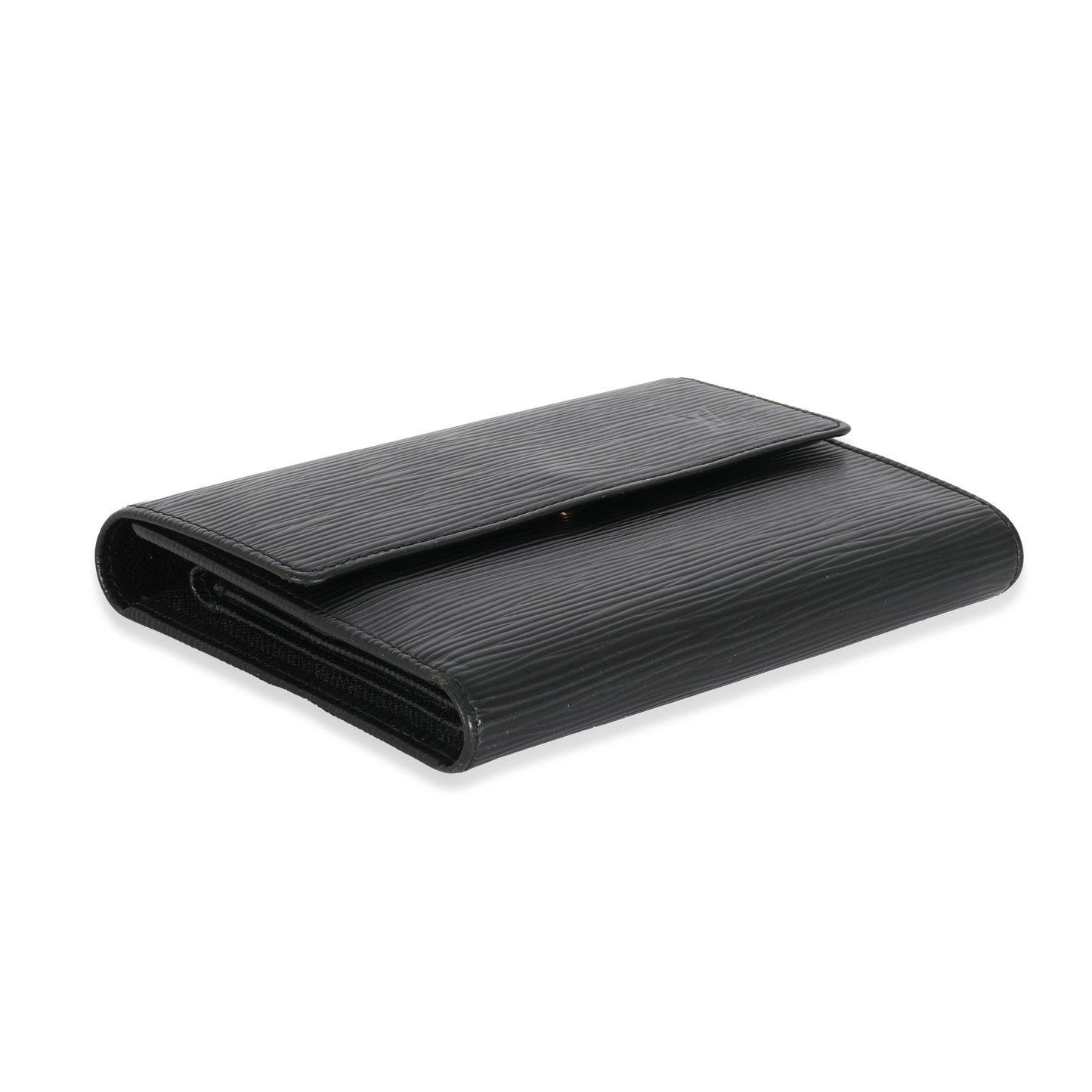 Louis Vuitton Louis Vuitton Black Epi Porte Tresor Wallet