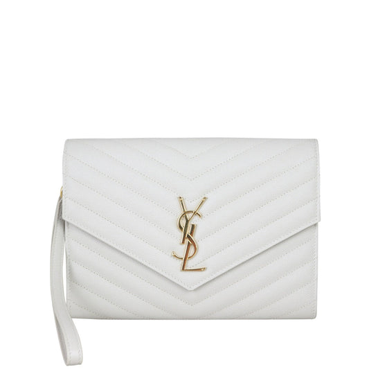 Saint Laurent Cassandre Flap Wristlet Pouch
