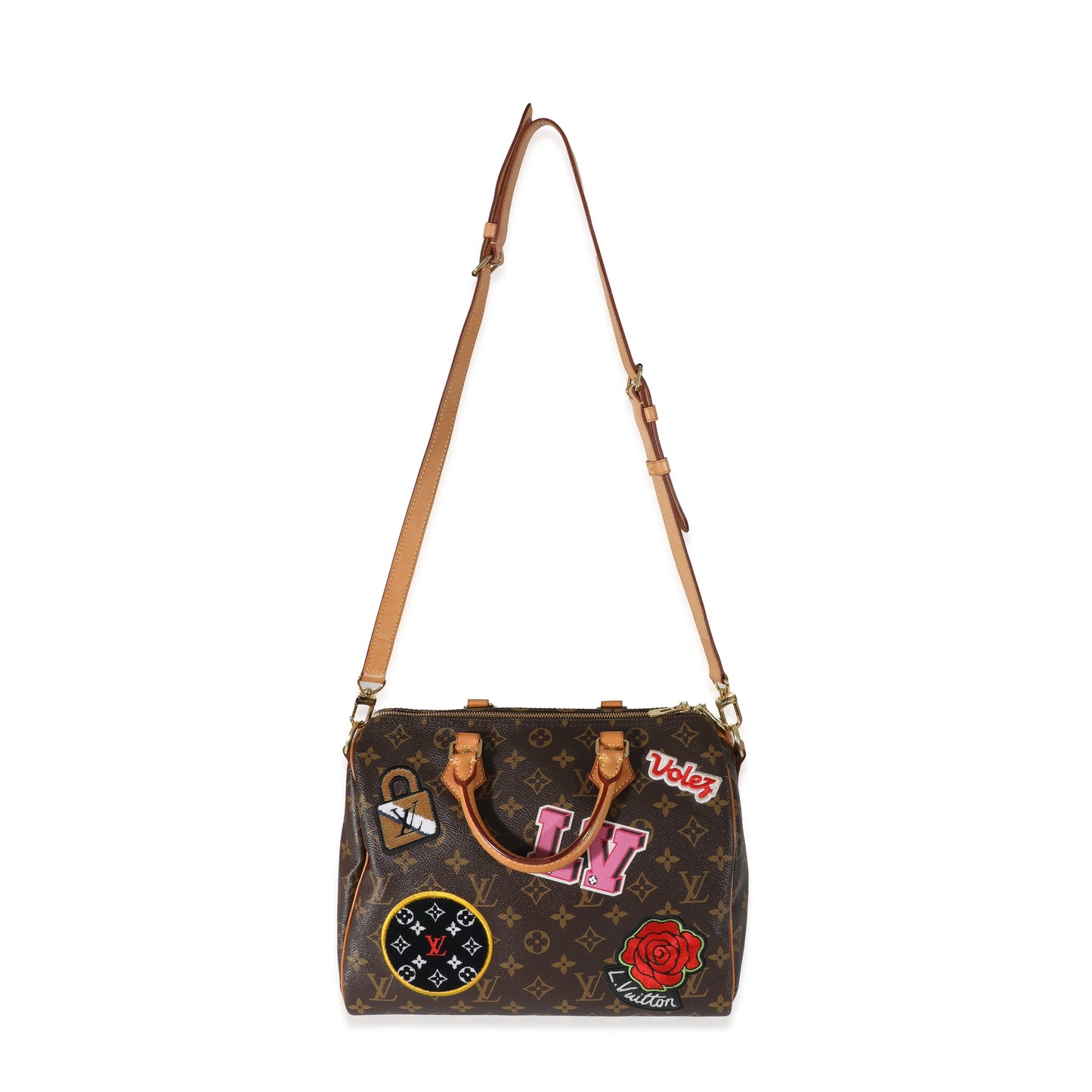 Louis Vuitton Louis Vuitton Monogram Canvas Patches Speedy Bandouliere 30
