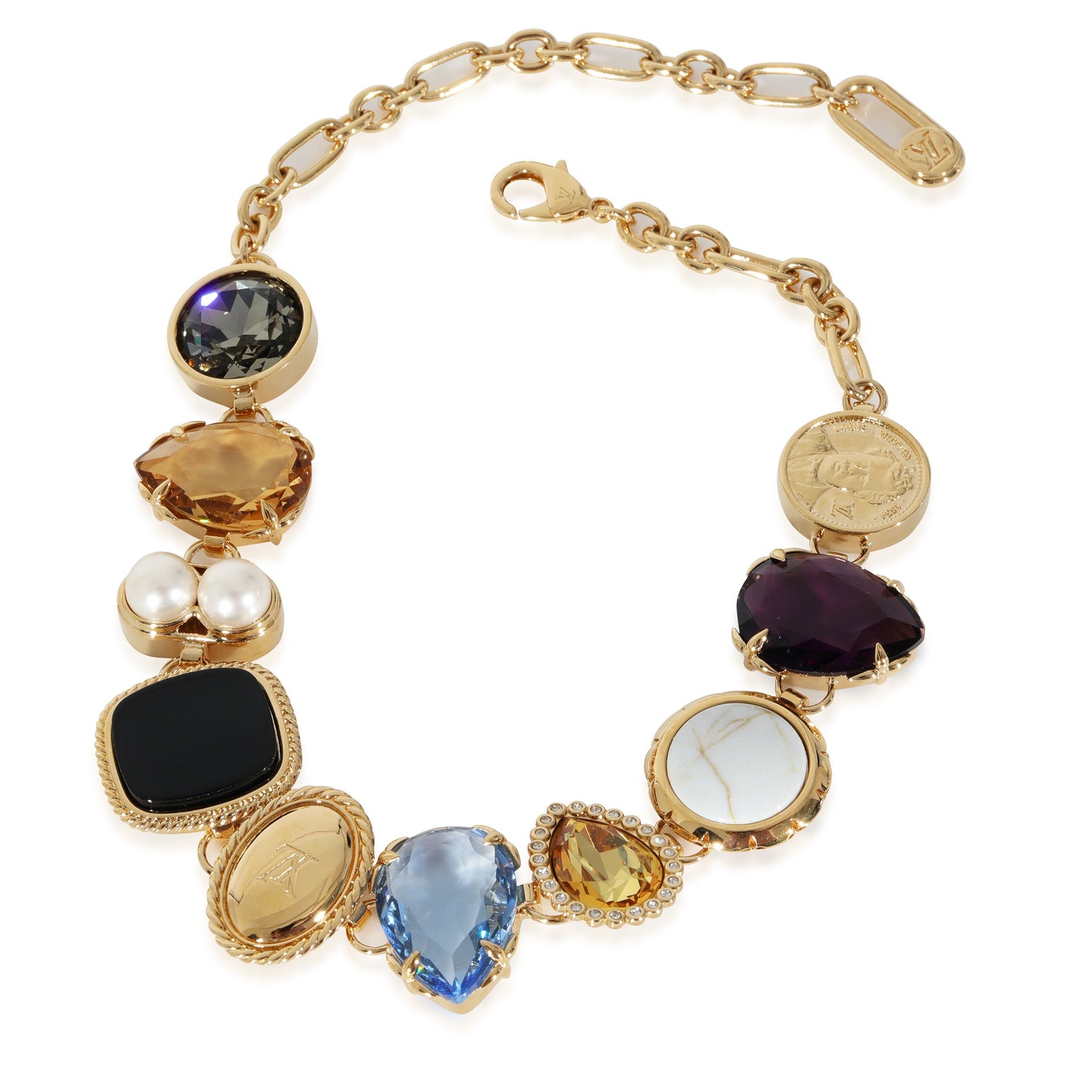 Louis Vuitton Louis Vuitton Gold Tone Heirloom Necklace