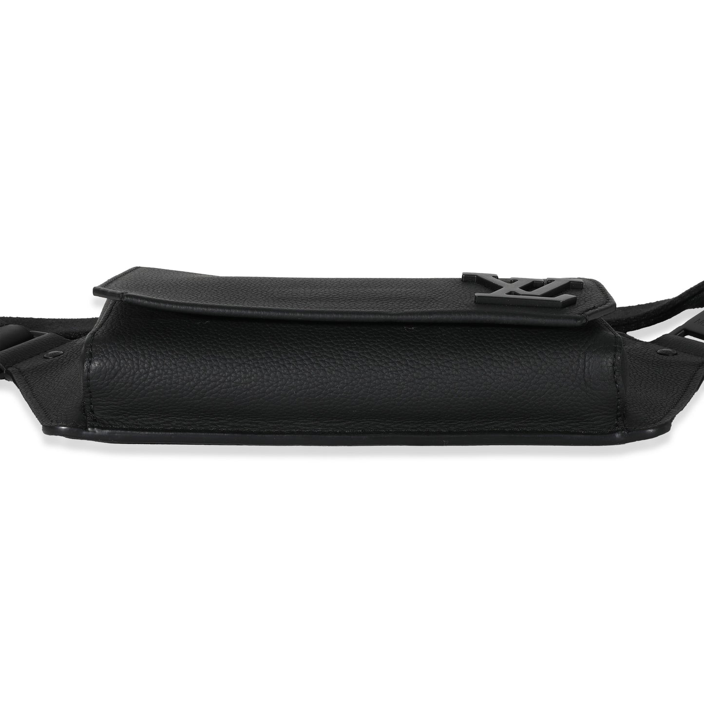 Louis Vuitton Louis Vuitton Black Leather Aerogram Sling Bag