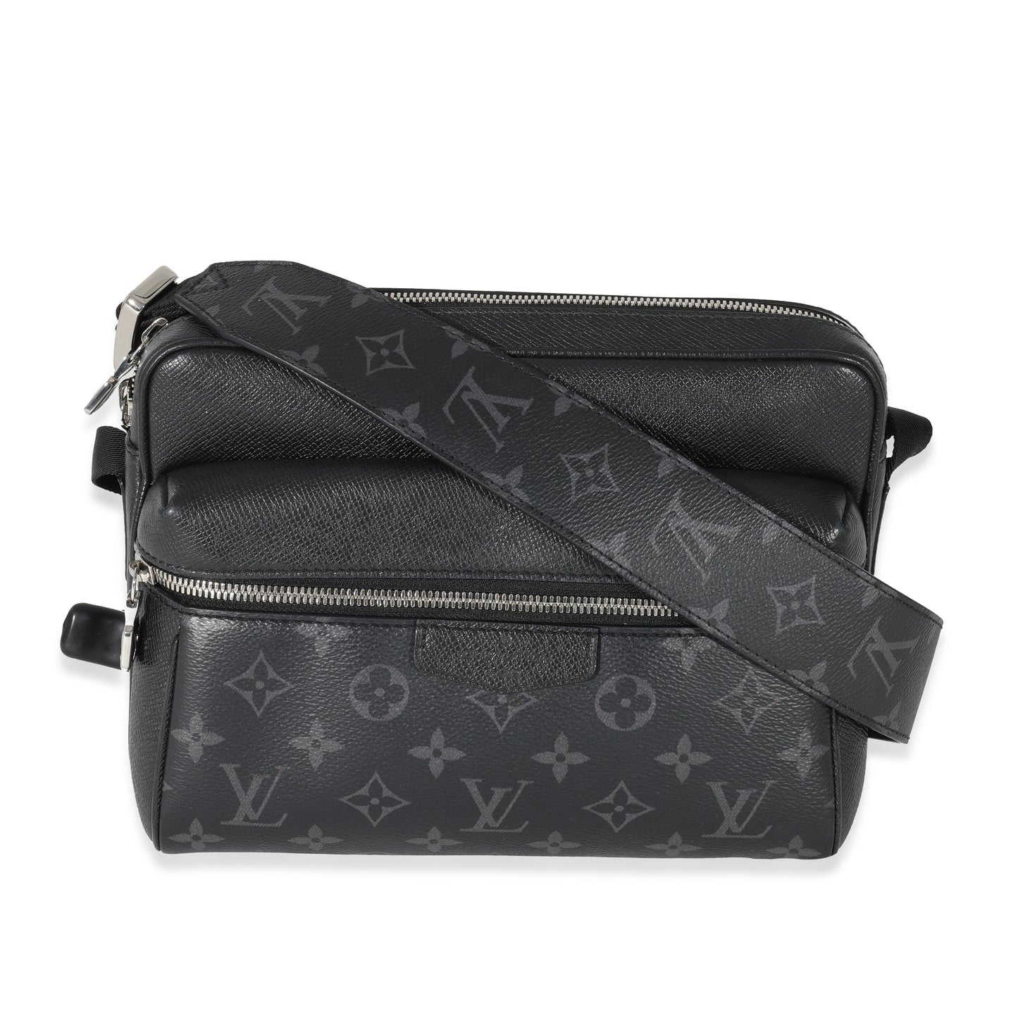 Louis Vuitton Louis Vuitton Black Taiga Monogram Eclipse Canvas Outdoor Messenger