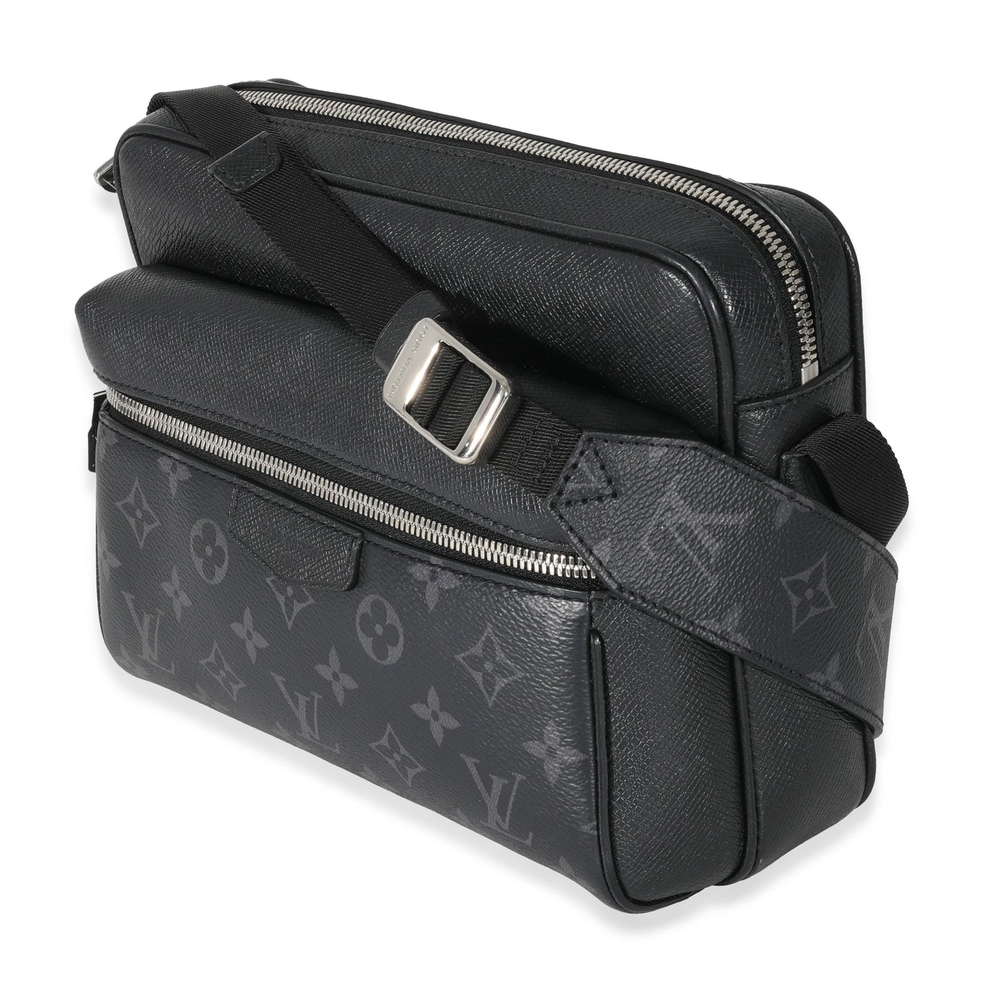 Louis Vuitton Louis Vuitton Black Taiga Monogram Eclipse Canvas Outdoor Messenger