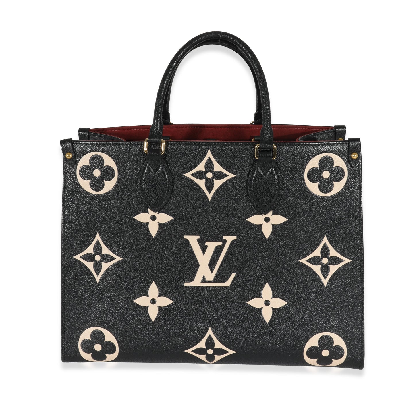 Louis Vuitton Louis Vuitton Black & Beige Monogram Empreinte Onthego MM