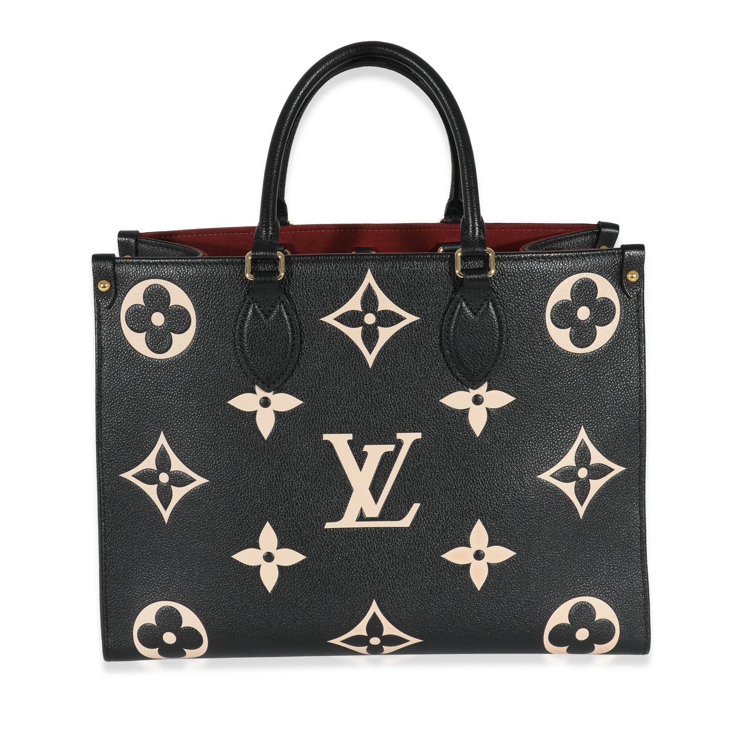 Louis Vuitton Louis Vuitton Black & Beige Monogram Empreinte Onthego MM