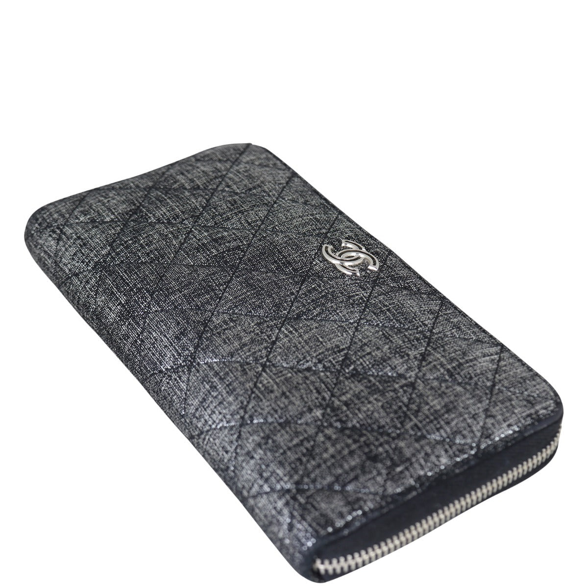 Chanel Iridescent Zip Around Wallet