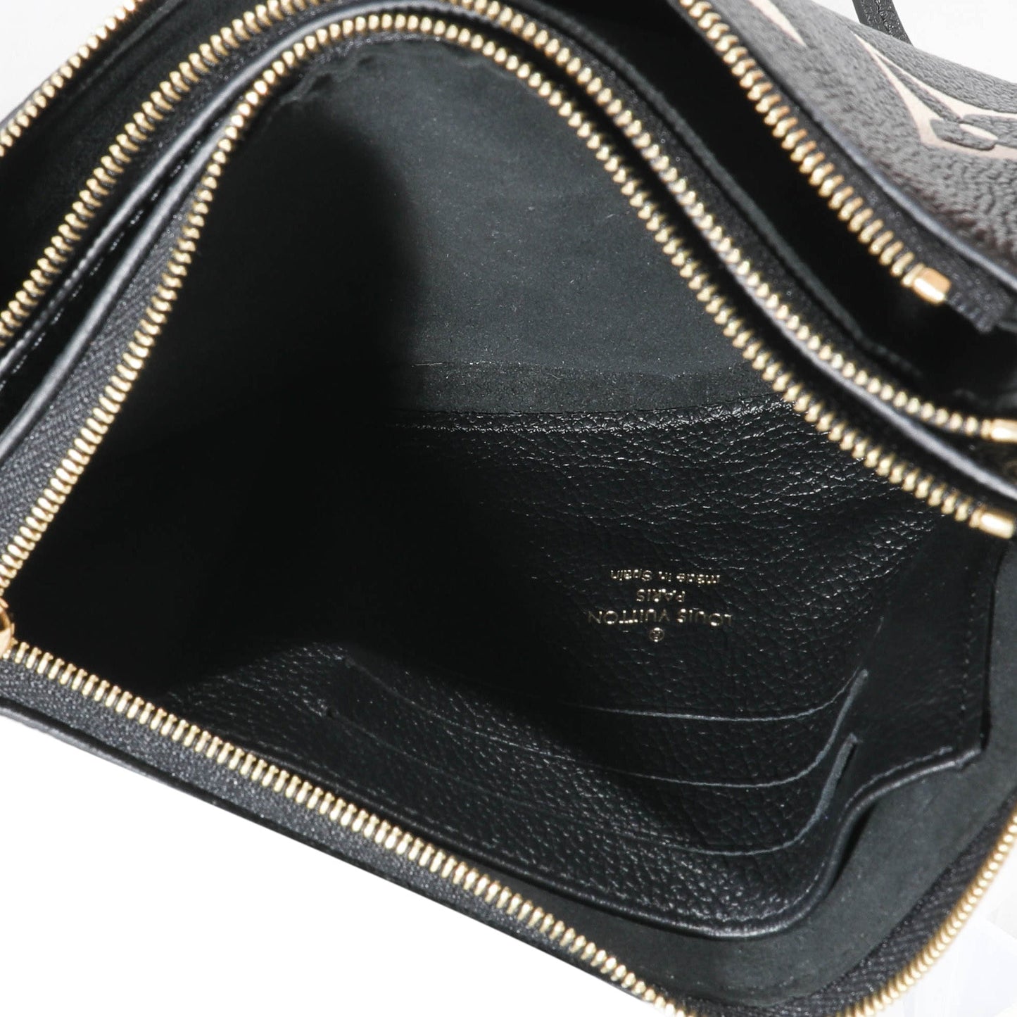 Louis Vuitton Louis Vuitton Bicolore Monogram Empreinte Double Zip Pochette
