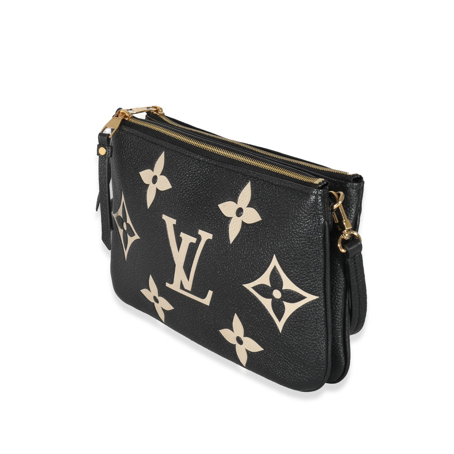 Louis Vuitton Louis Vuitton Bicolore Monogram Empreinte Double Zip Pochette