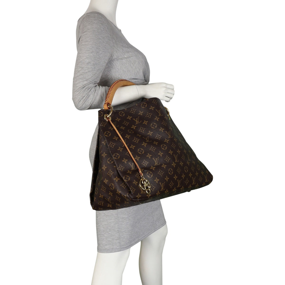 Louis Vuitton Artsy MM Monogram | Beige Microfibre Lined