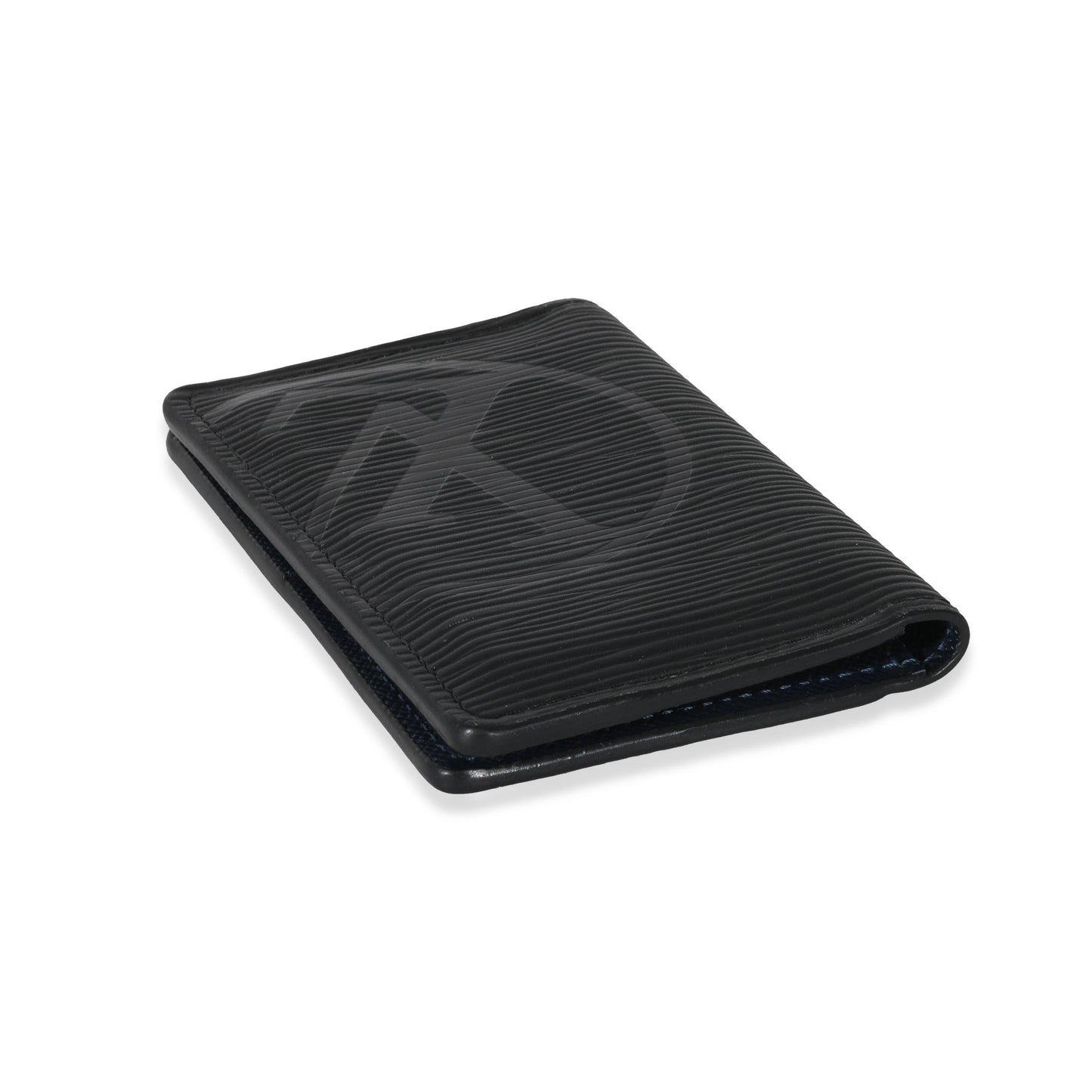 Louis Vuitton Louis Vuitton Black Epi Initials Pocket Organizer
