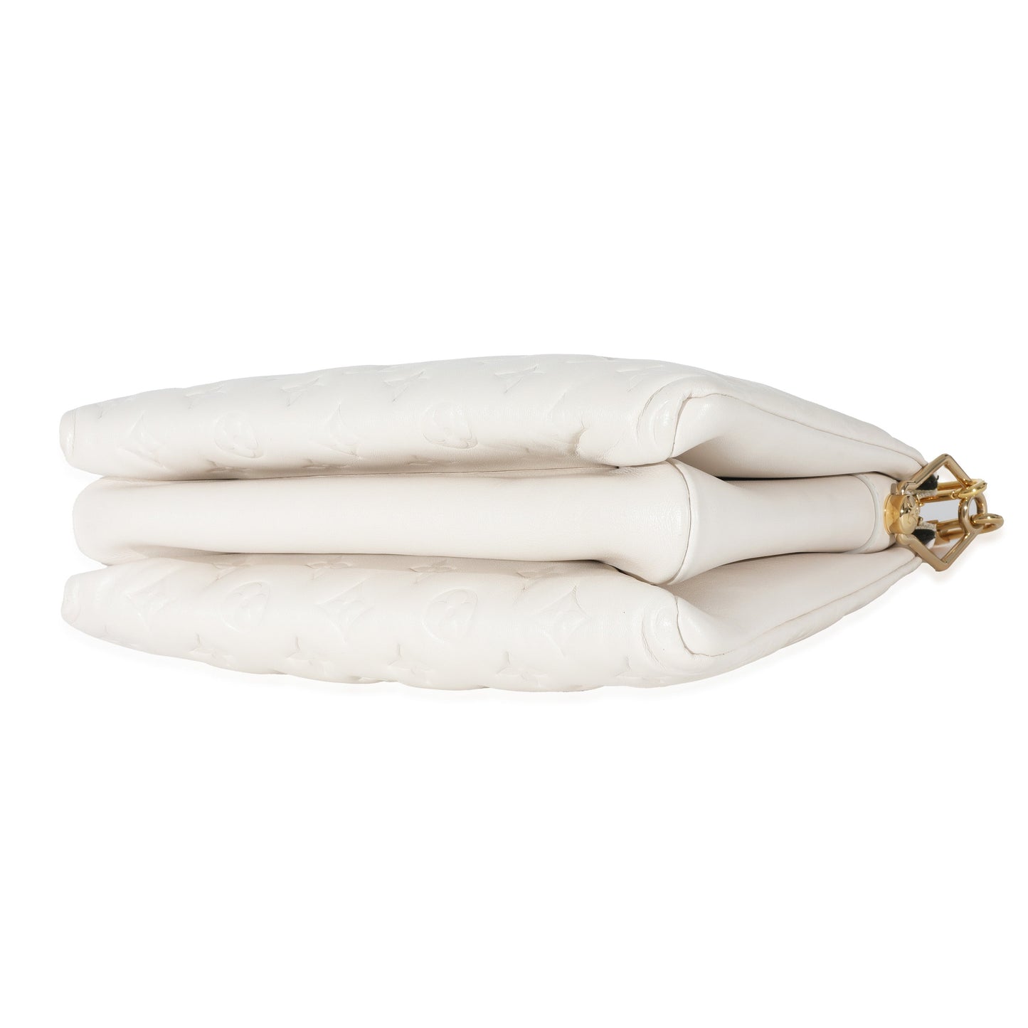 Louis Vuitton Louis Vuitton Cream Monogram Lambskin Coussin PM