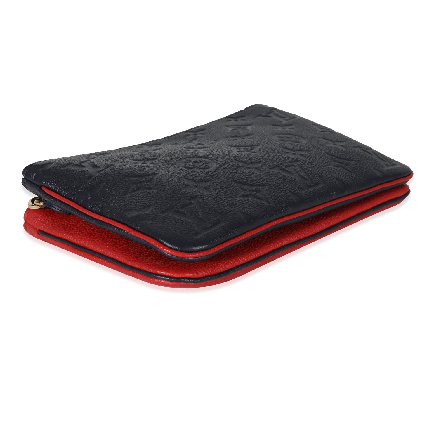 Louis Vuitton Louis Vuitton Marine Rouge Empreinte Double Zip Pochette