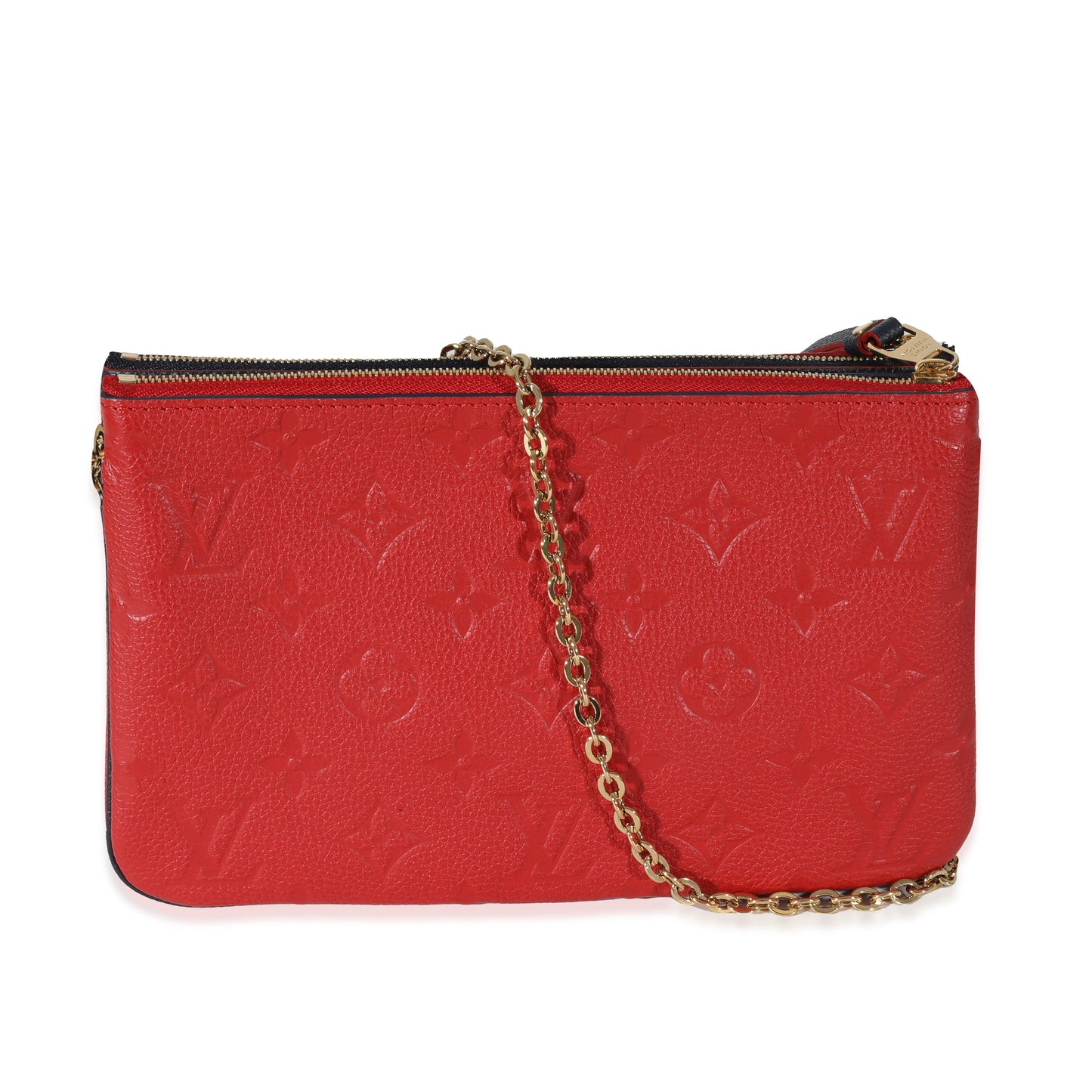Louis Vuitton Louis Vuitton Marine Rouge Empreinte Double Zip Pochette
