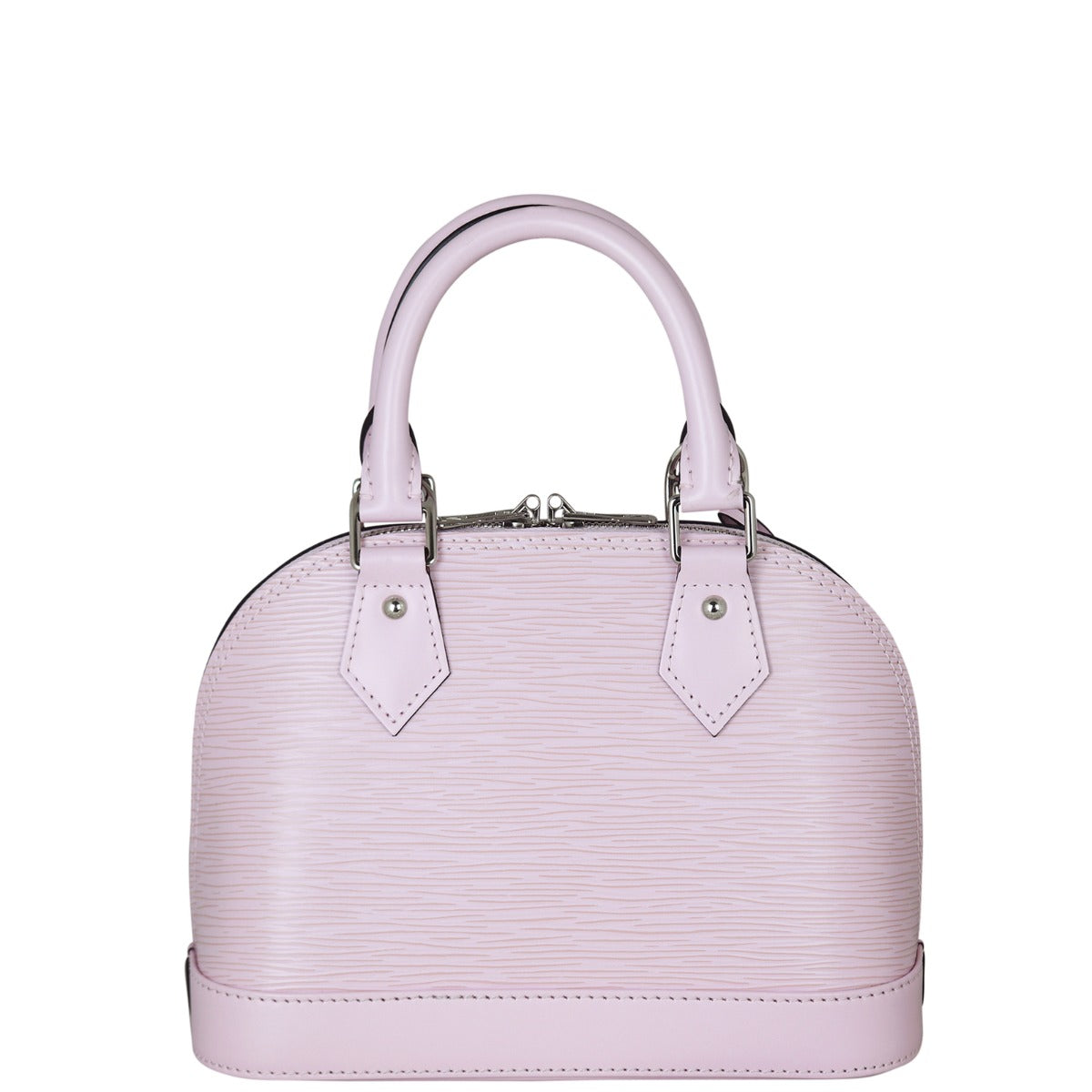 Louis Vuitton Alma BB Epi with Embroidered Strap | Guimauve Pink