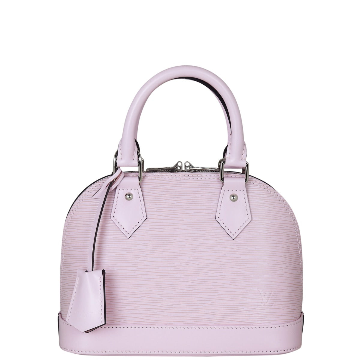 Louis Vuitton Alma BB Epi with Embroidered Strap | Guimauve Pink