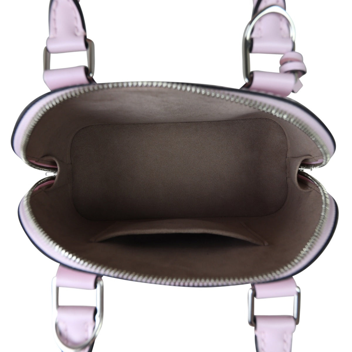 Louis Vuitton Alma BB Epi with Embroidered Strap | Guimauve Pink