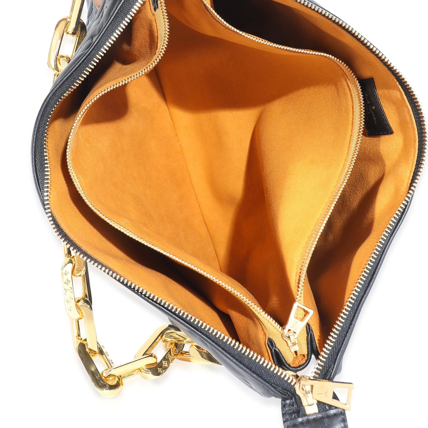 Louis Vuitton Black Monogram Puffy Lambskin Coussin MM