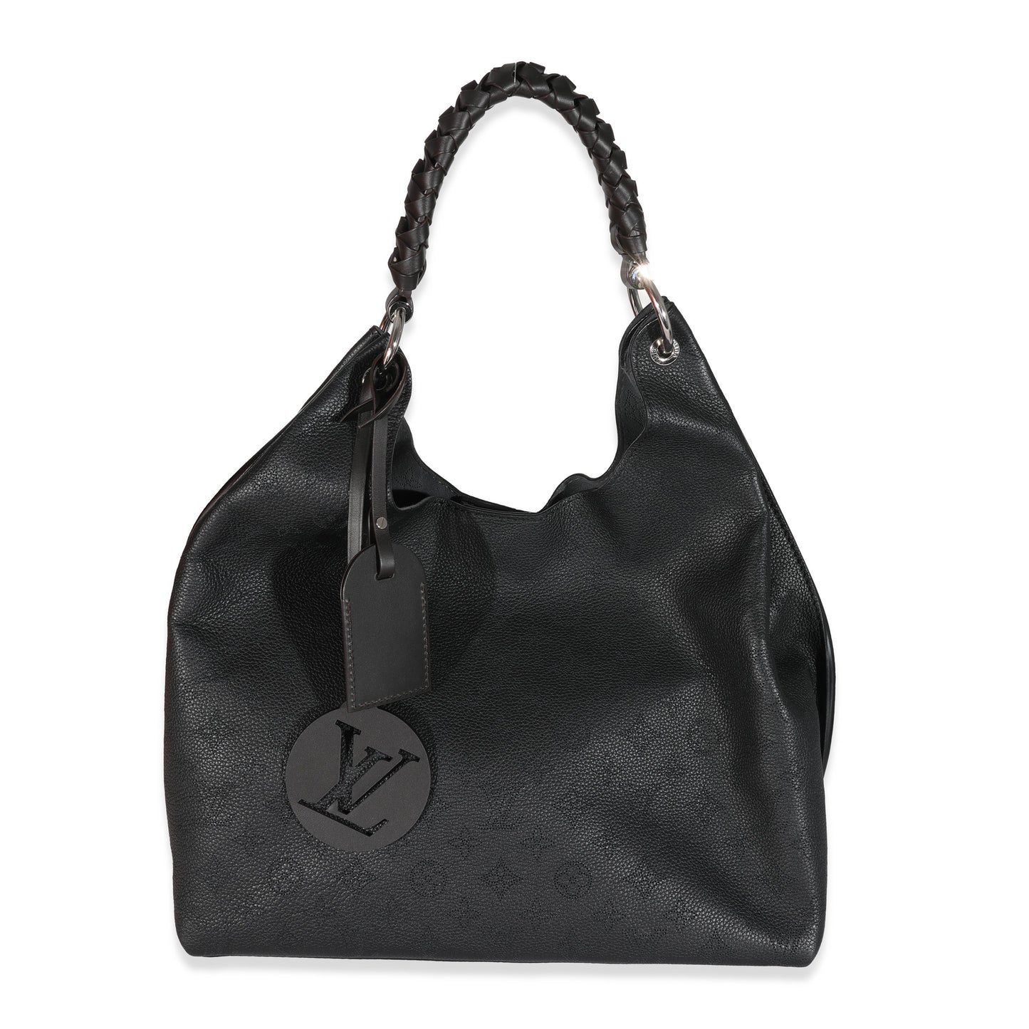 Louis Vuitton Louis Vuitton Black Mahina Carmel Hobo