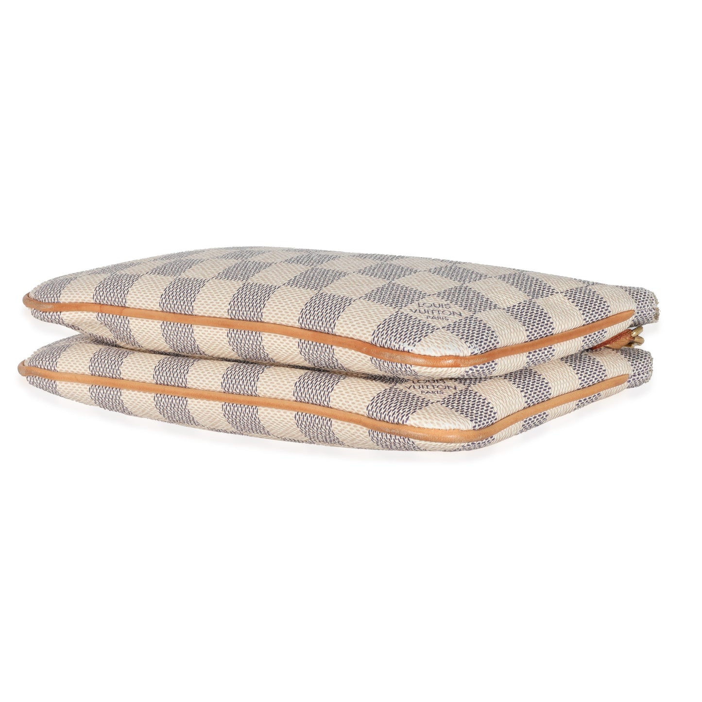 Louis Vuitton Louis Vuitton Damier Azur Canvas Double Zip Pochette