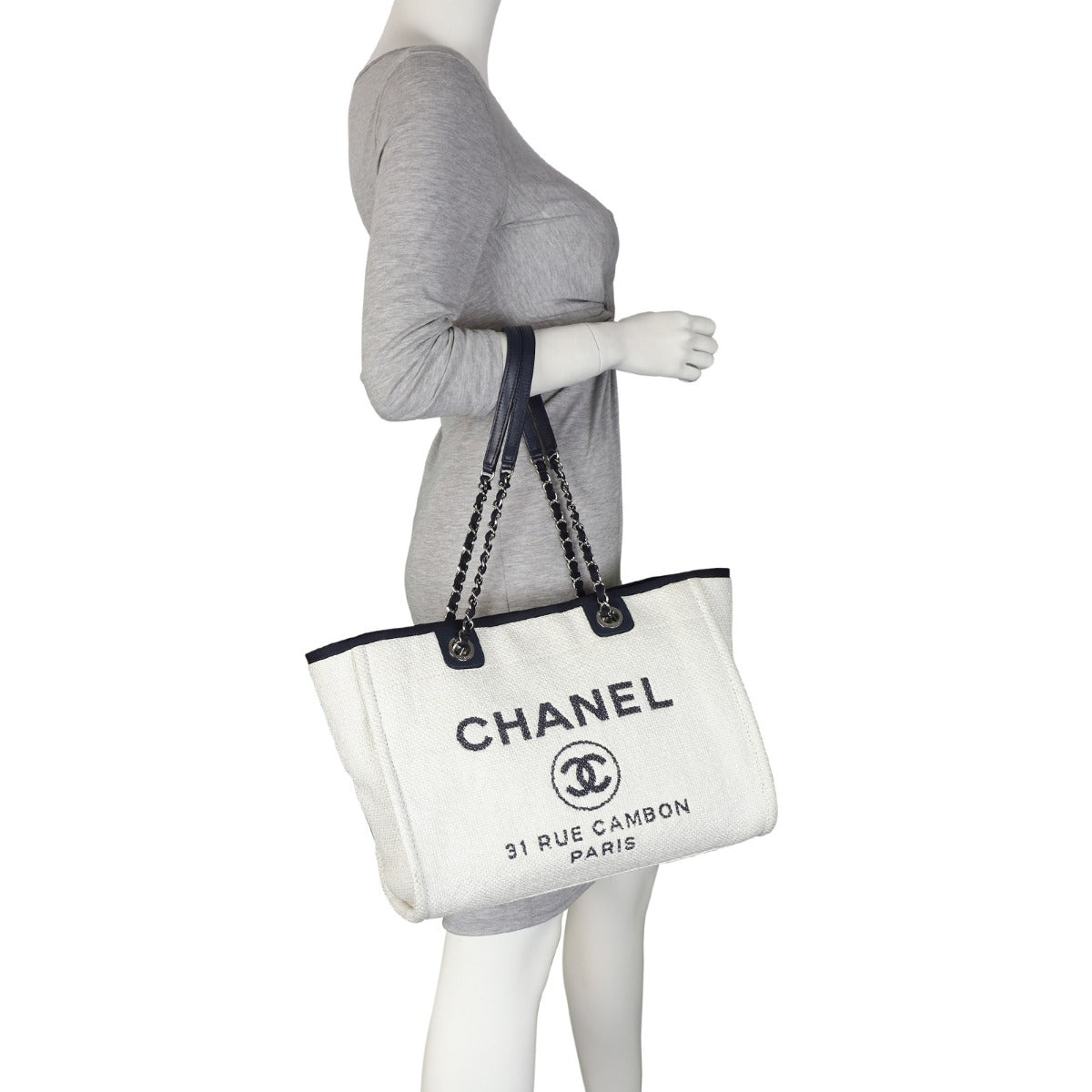 Chanel Deauville Small Tote | White