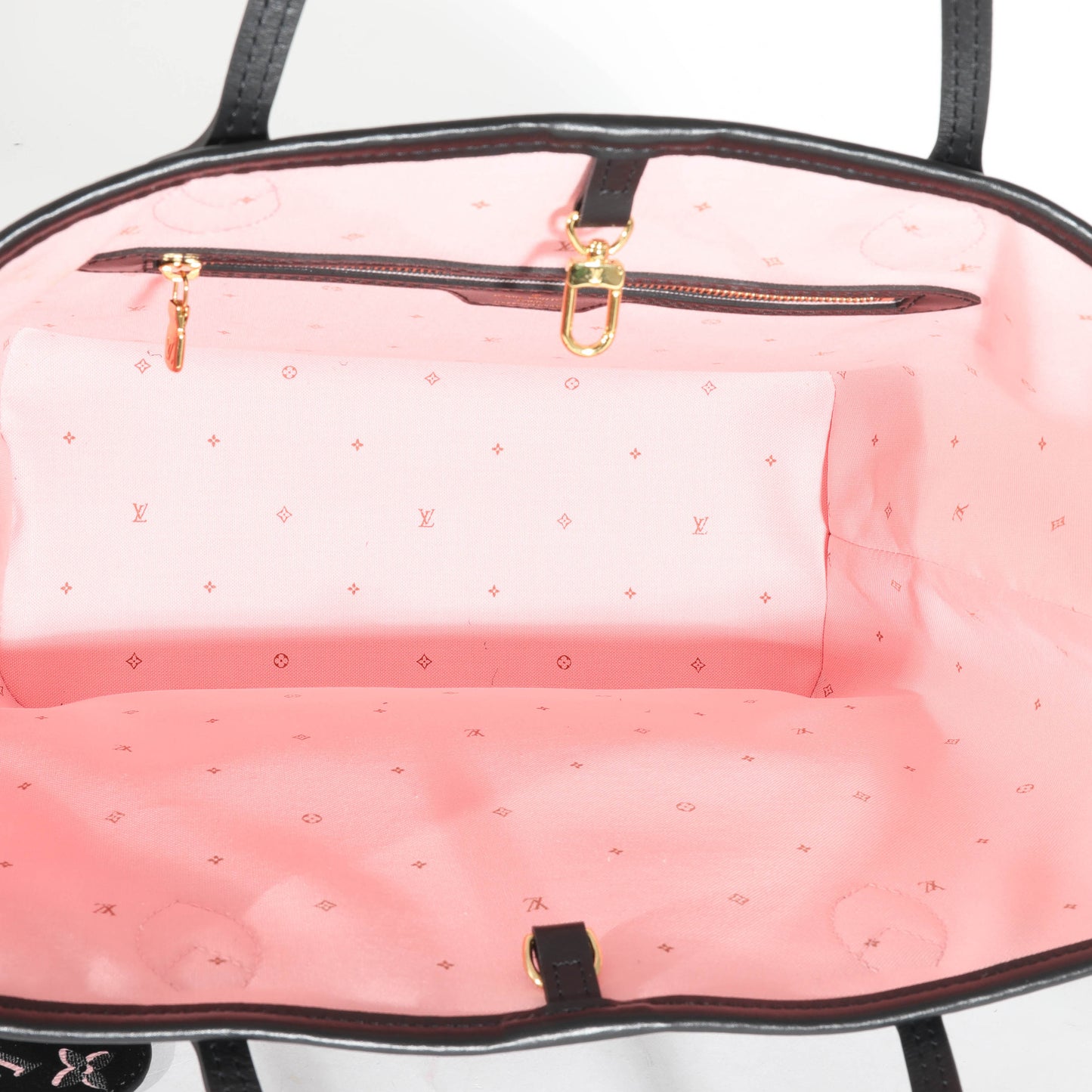 Louis Vuitton Louis Vuitton Black Pink Monogram Canvas Fall For You Neverfull MM