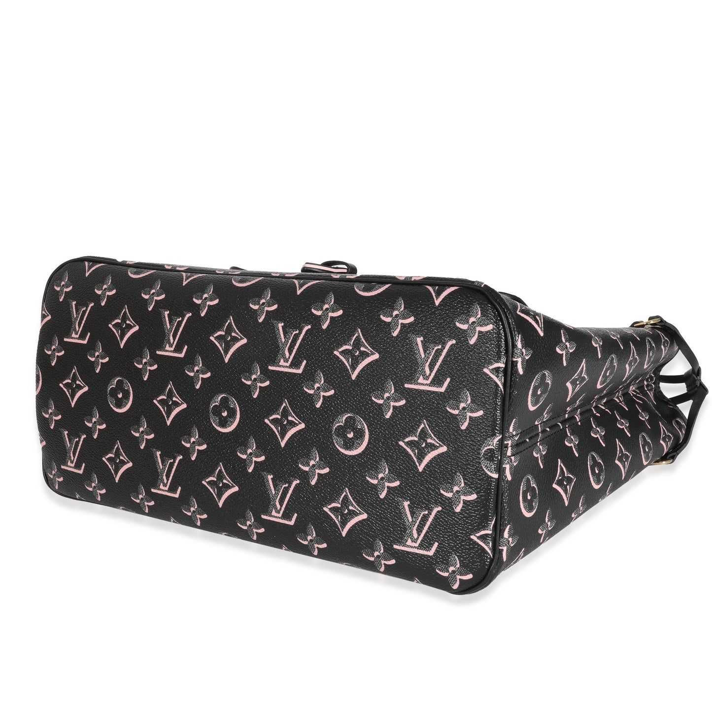 Louis Vuitton Louis Vuitton Black Pink Monogram Canvas Fall For You Neverfull MM
