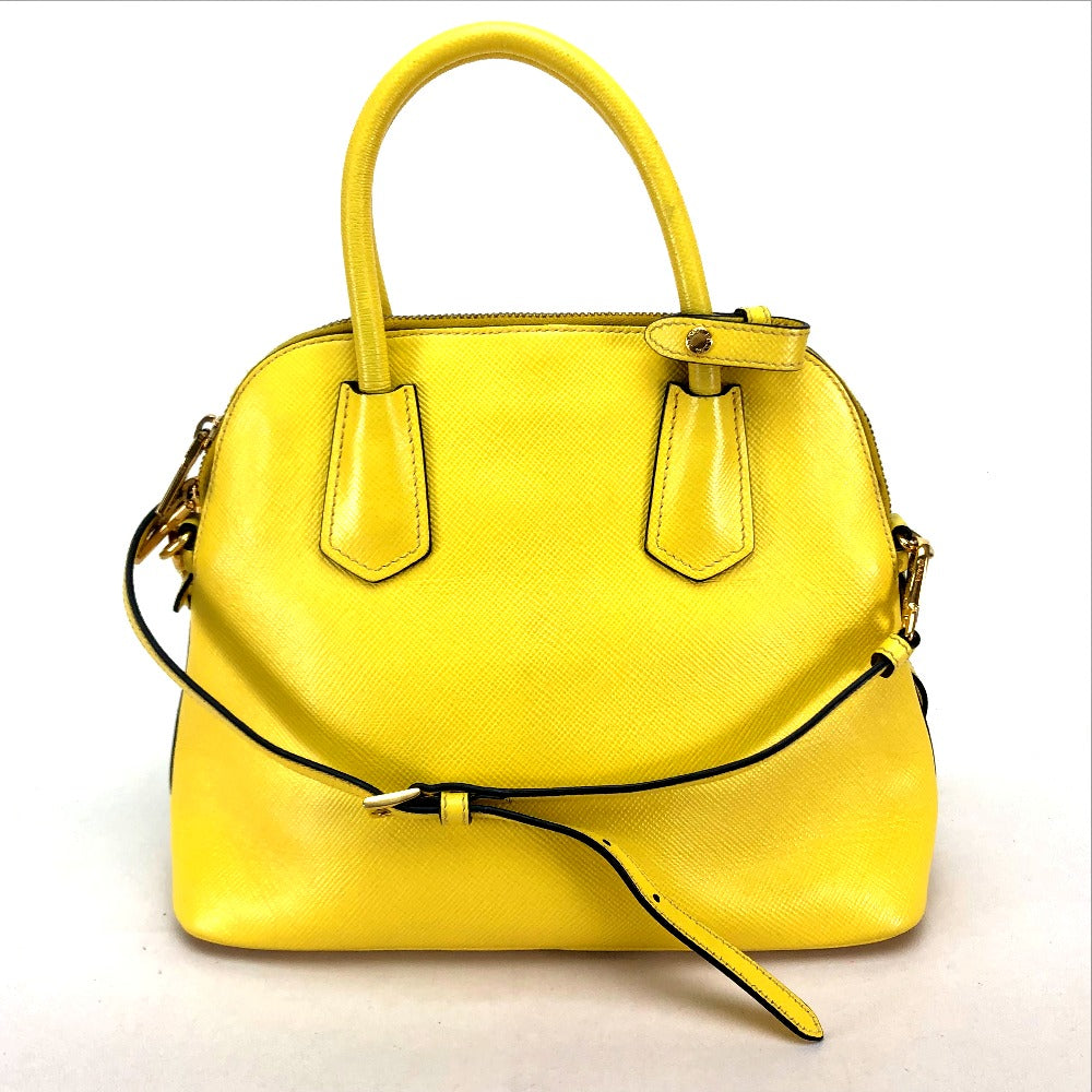 PRADA Handbag BL0902 leather yellow Women