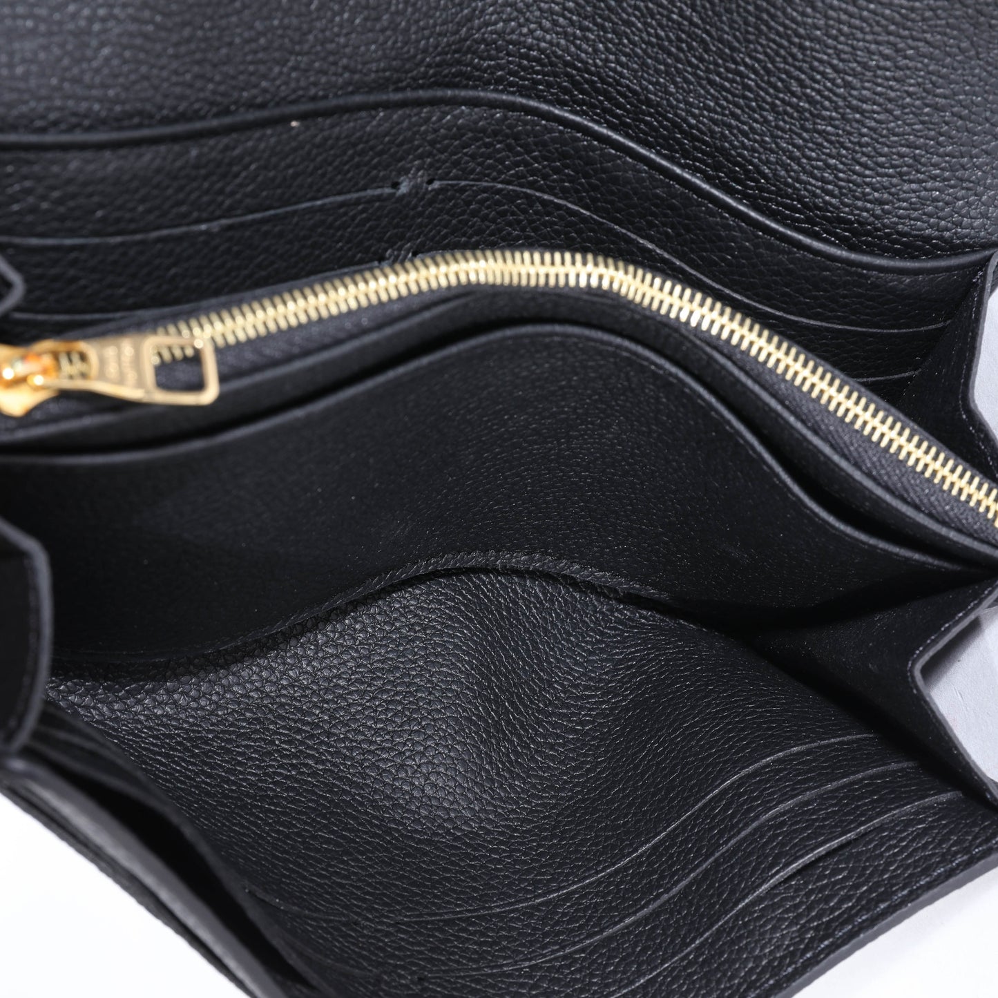 Louis Vuitton Louis Vuitton Black Empreinte Sarah Wallet