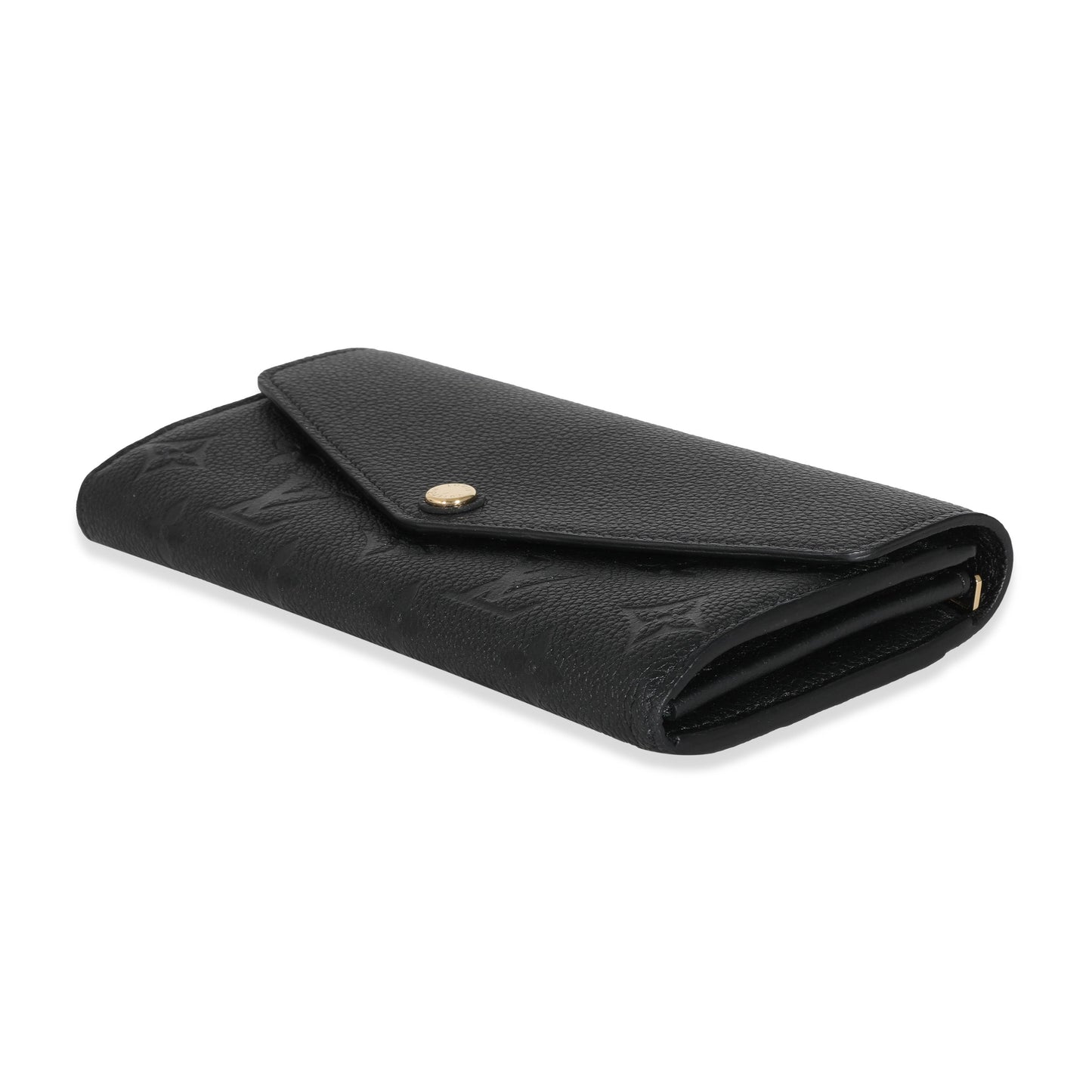 Louis Vuitton Louis Vuitton Black Empreinte Sarah Wallet