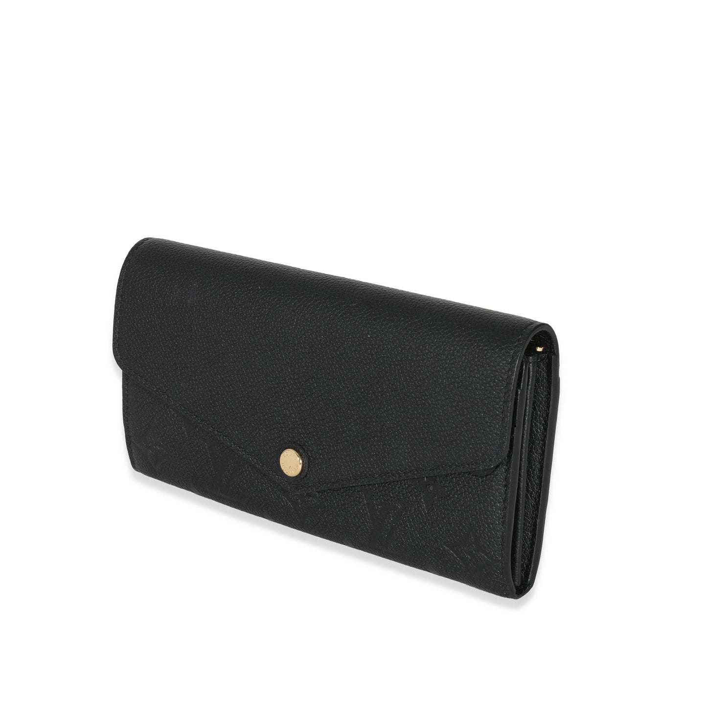 Louis Vuitton Louis Vuitton Black Empreinte Sarah Wallet