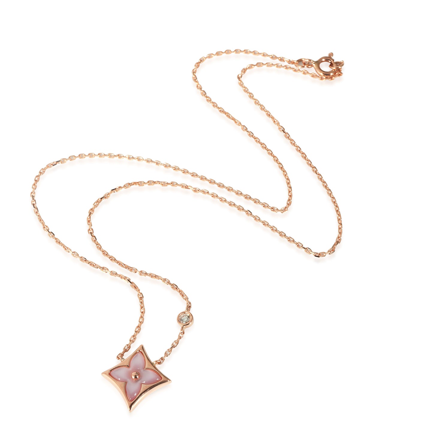 Louis Vuitton Louis Vuitton Color Blossom BB Mother Of Pearl Diamond Star Pendant in 18K RG