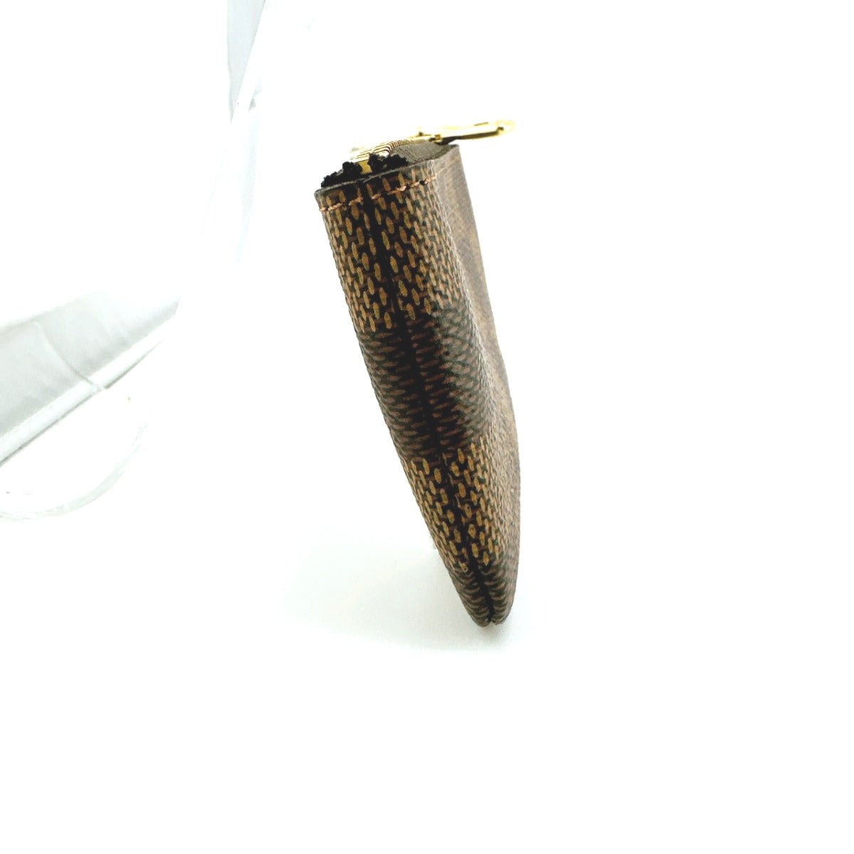 LOUIS VUITTON Key case Key holder  N62658 Damier canvas Brown Key case Key holder for coin pocket Damier Pochette Cre Women