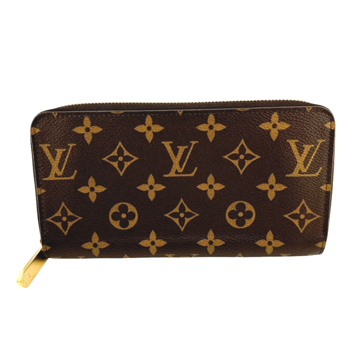 LOUIS VUITTON Long Wallet Purse M42616 Monogram canvas Brown Zip Around Monogram Zippy wallet Women(Unisex)