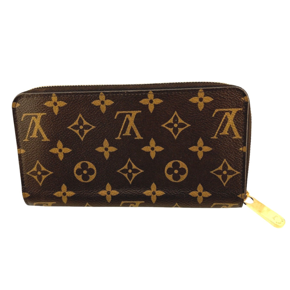 LOUIS VUITTON Long Wallet Purse M42616 Monogram canvas Brown Zip Around Monogram Zippy wallet Women(Unisex)