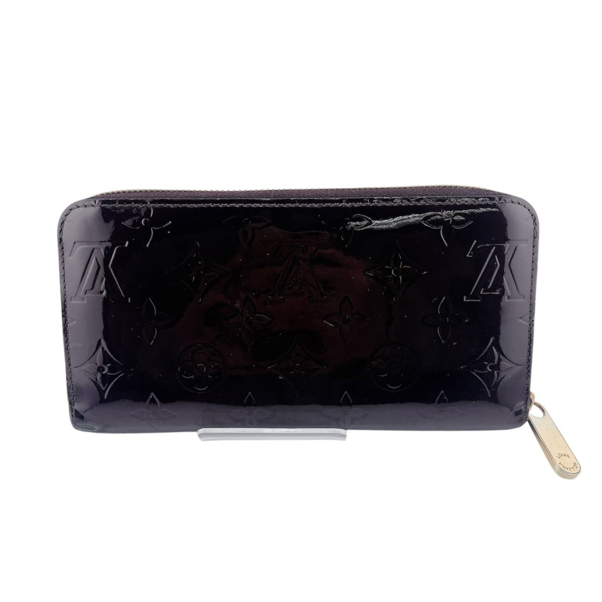 LOUIS VUITTON Long Wallet Purse M93522 Monogram Vernis Amarrant Zip Around Monogram Vernis Zippy wallet Women