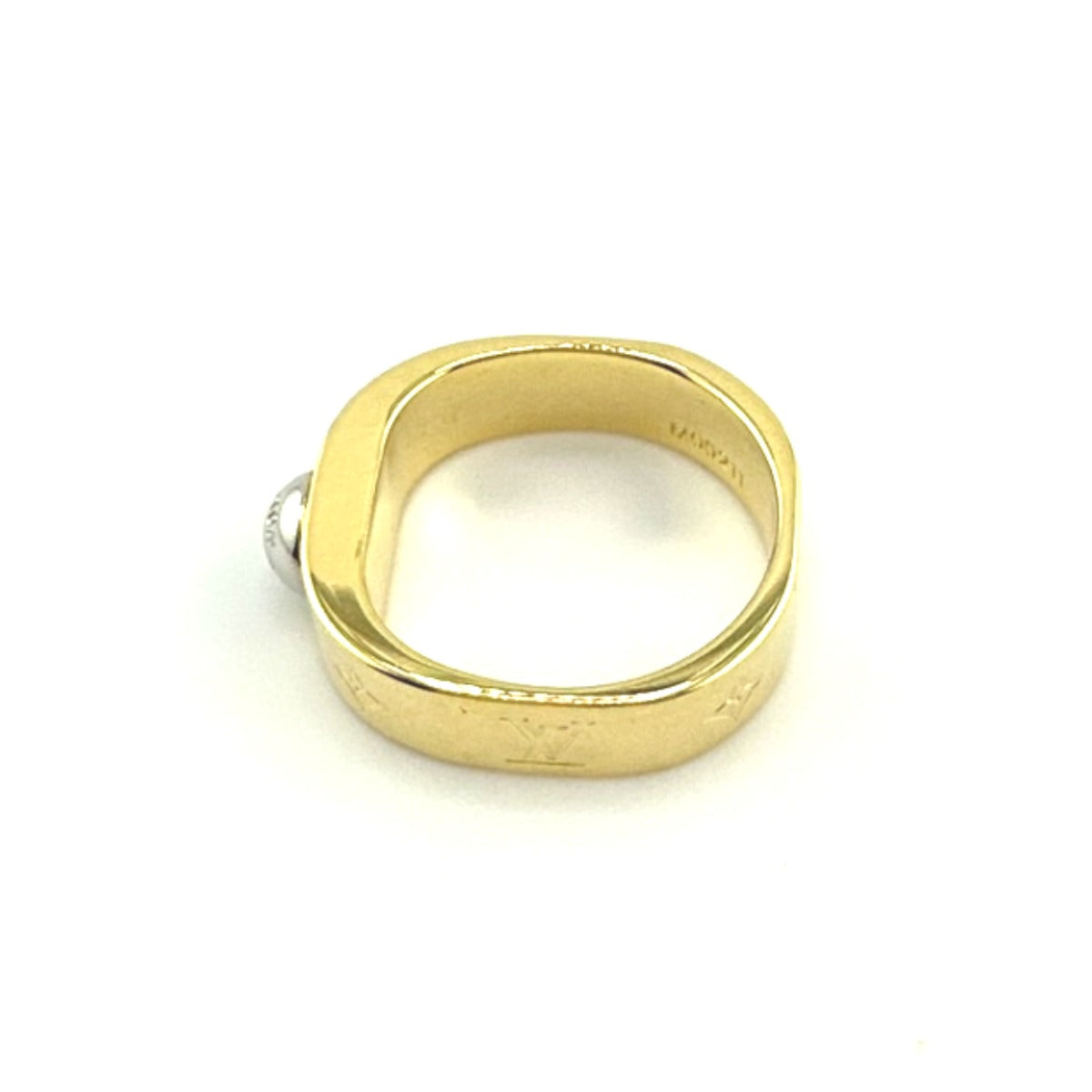LOUIS VUITTON Ring M00211 Gold Plated gold ring Nanogram M size unisex(Unisex)