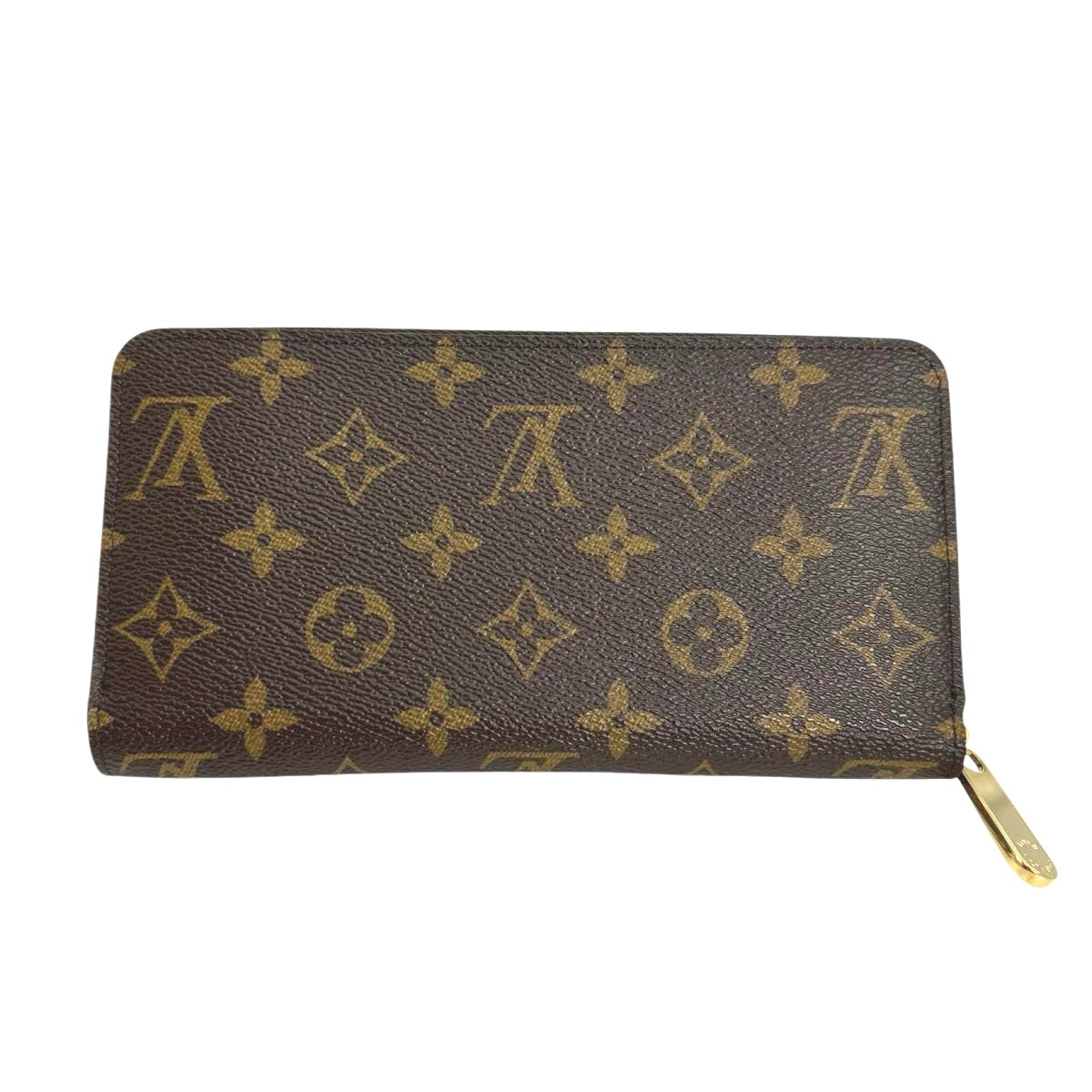 LOUIS VUITTON Long Wallet Purse M42616 Monogram canvas Brown Zip Around Monogram Zippy wallet Women