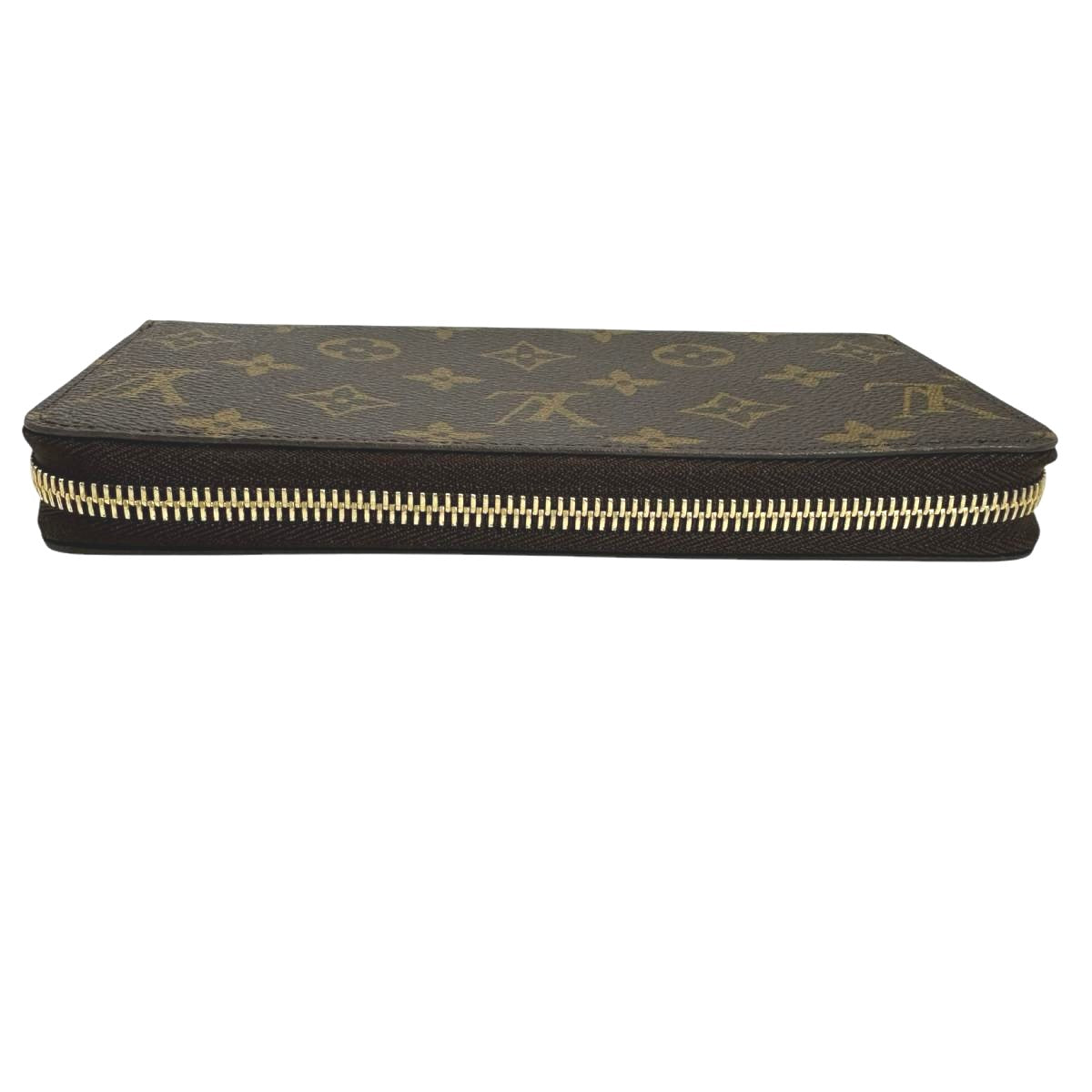 LOUIS VUITTON Long Wallet Purse M42616 Monogram canvas Brown Zip Around Monogram Zippy wallet Women
